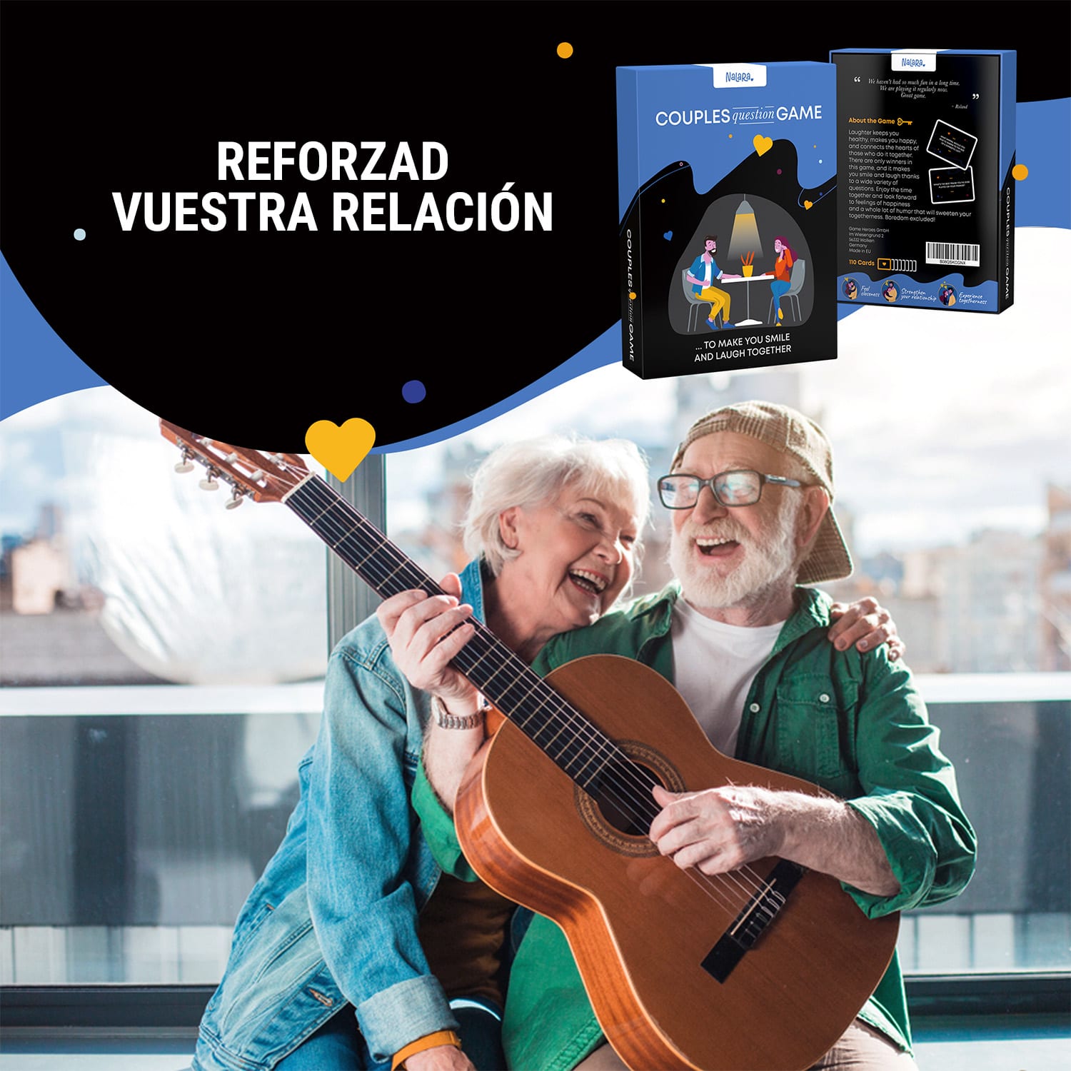 Juego de preguntas en pareja ... Para sonreír y reír juntos  Juego de cartas 