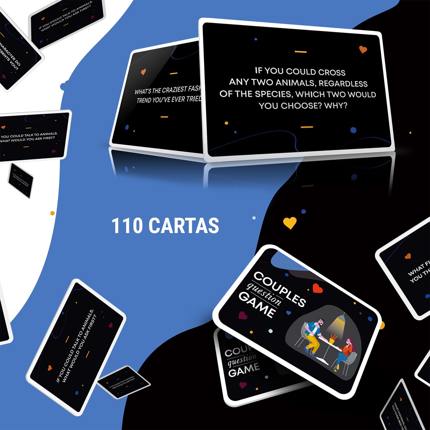 Juego de preguntas en pareja ... Para sonreír y reír juntos  Juego de cartas 