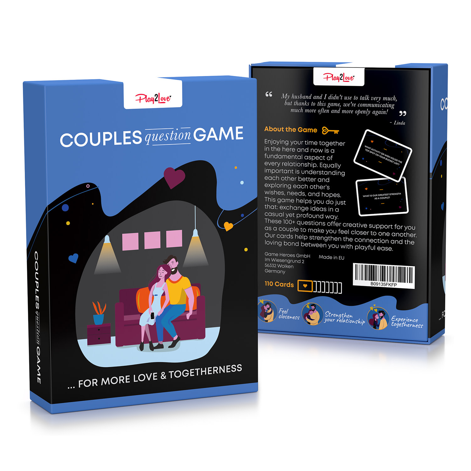 Couple Question Card Game - za više ljubavi i zajedništva, kartaška igra na engleskom jeziku