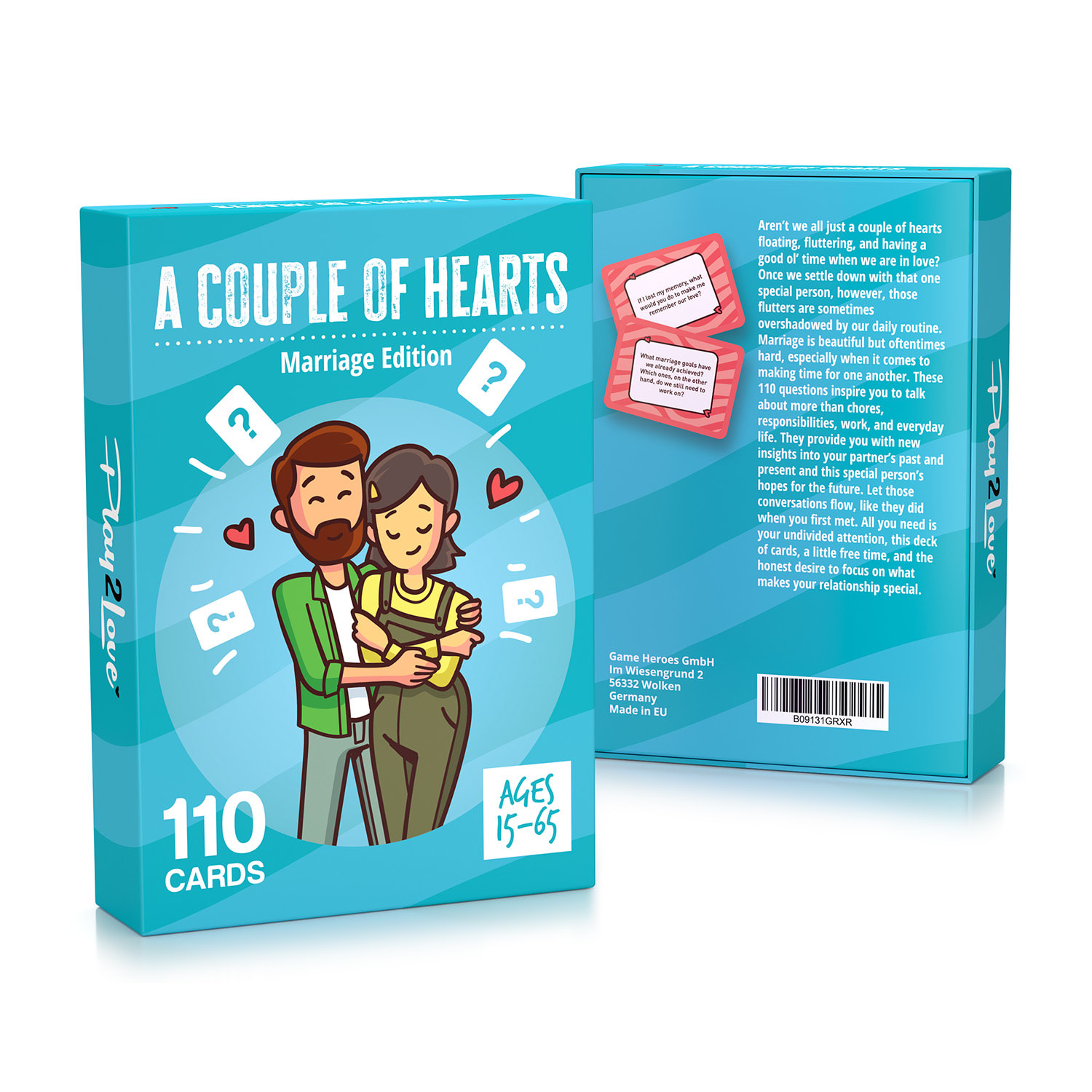 A Couple of Hearts, gra karciana dla par, 110 pytań dla par małżeńskich, język angielski
