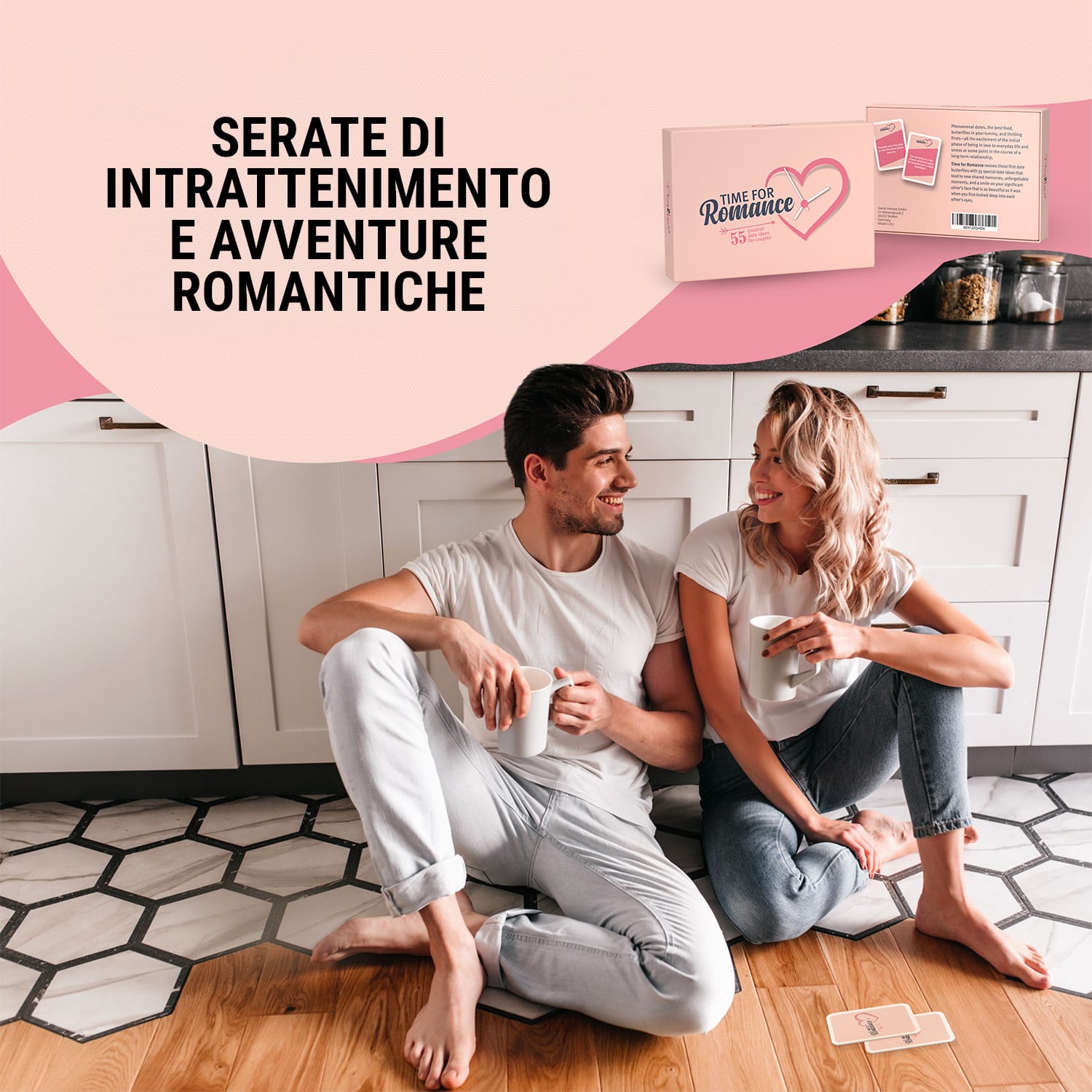 Time for Romance - Gioco di carte per coppie, 55 idee per appuntamenti indimenticabili,  regalo di nozze 