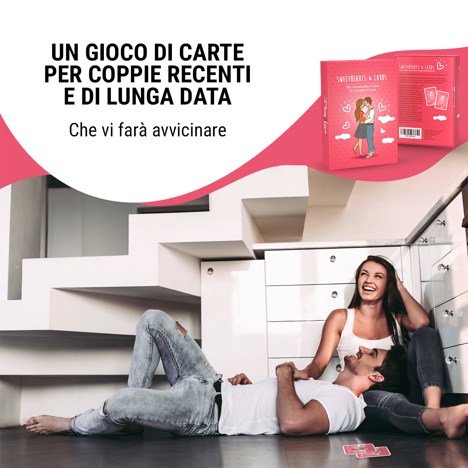 Sweethearts and Cards - Gioco di carte per coppie, con oltre 100 domande romantiche per innamorati 