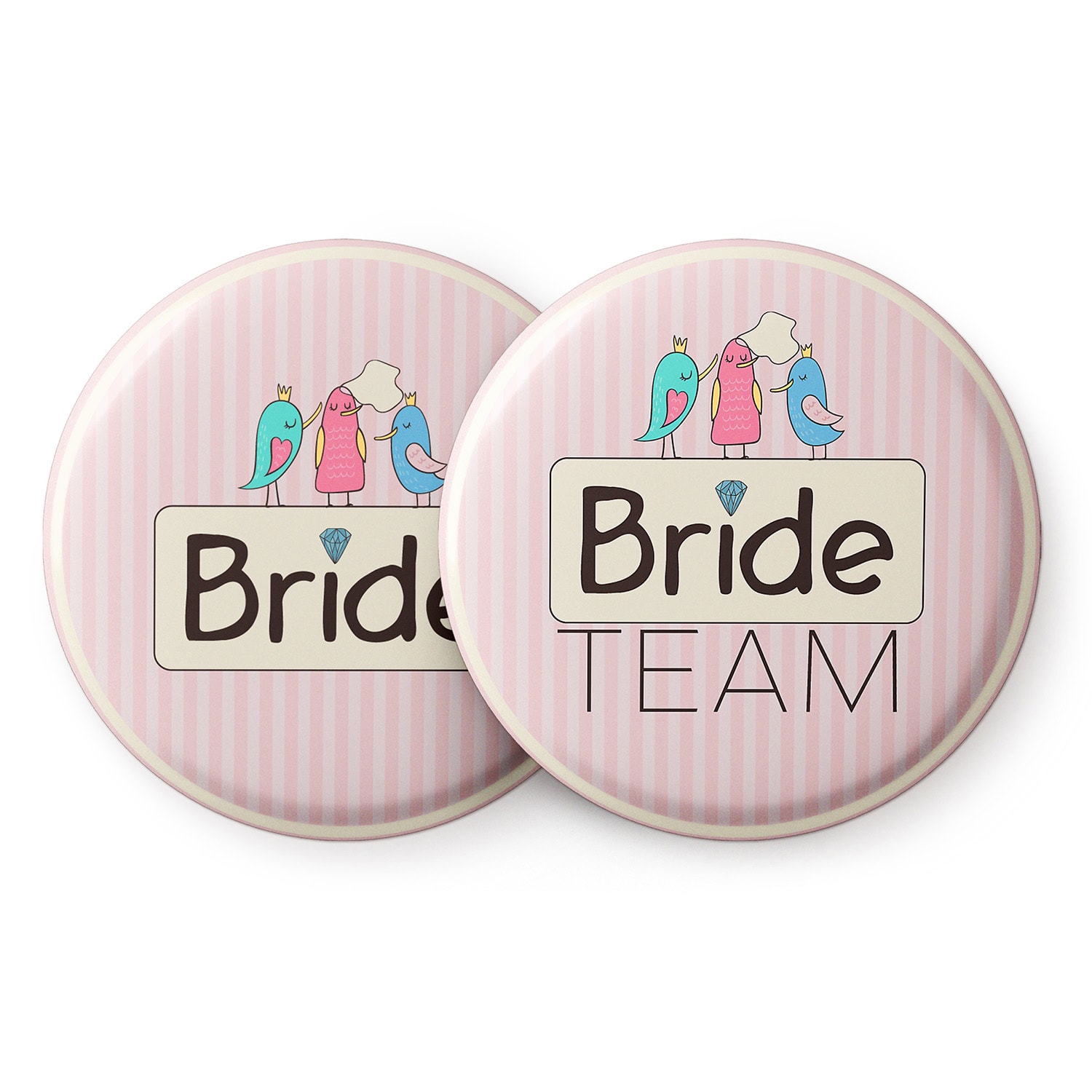 Badges Sweet Bride Hen Party 12 Buttons 5.6 cm Extra Large Hen Do Gift 