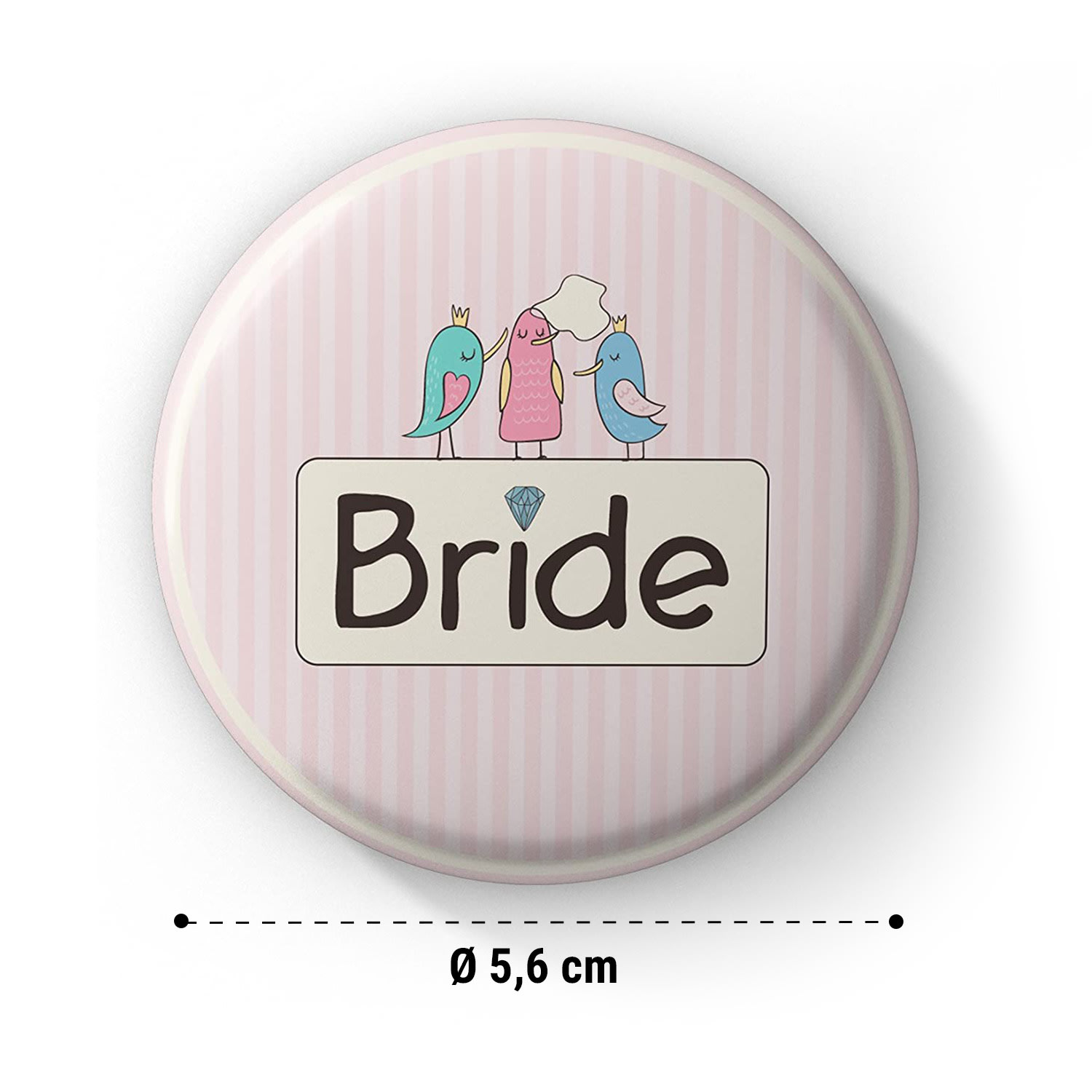 Badges Sweet Bride Hen Party 12 Buttons 5.6 cm Extra Large Hen Do Gift 