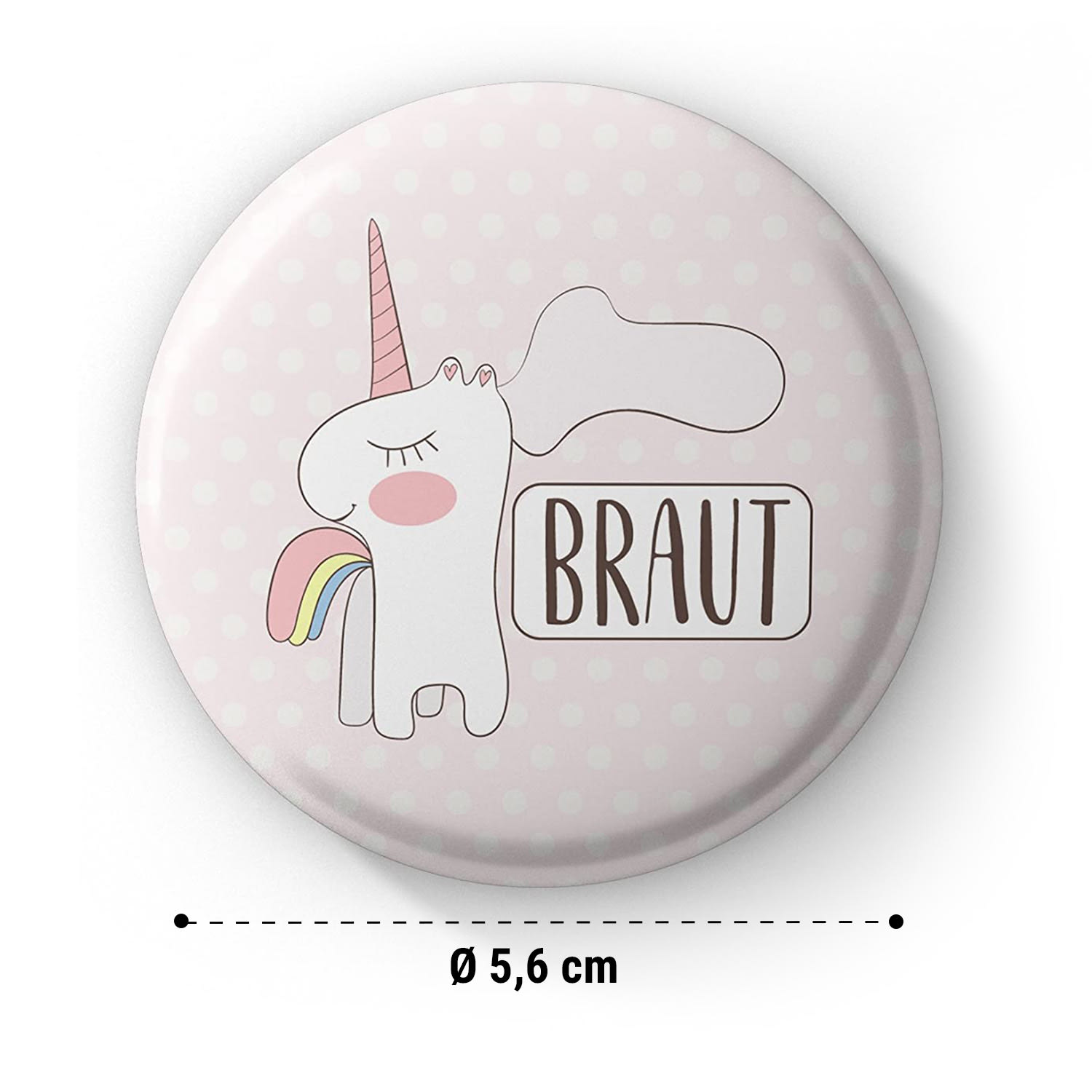 Badges Unicorn Hen Party 12 Buttons 5.6 cm Extra Large Hen Do Gift 