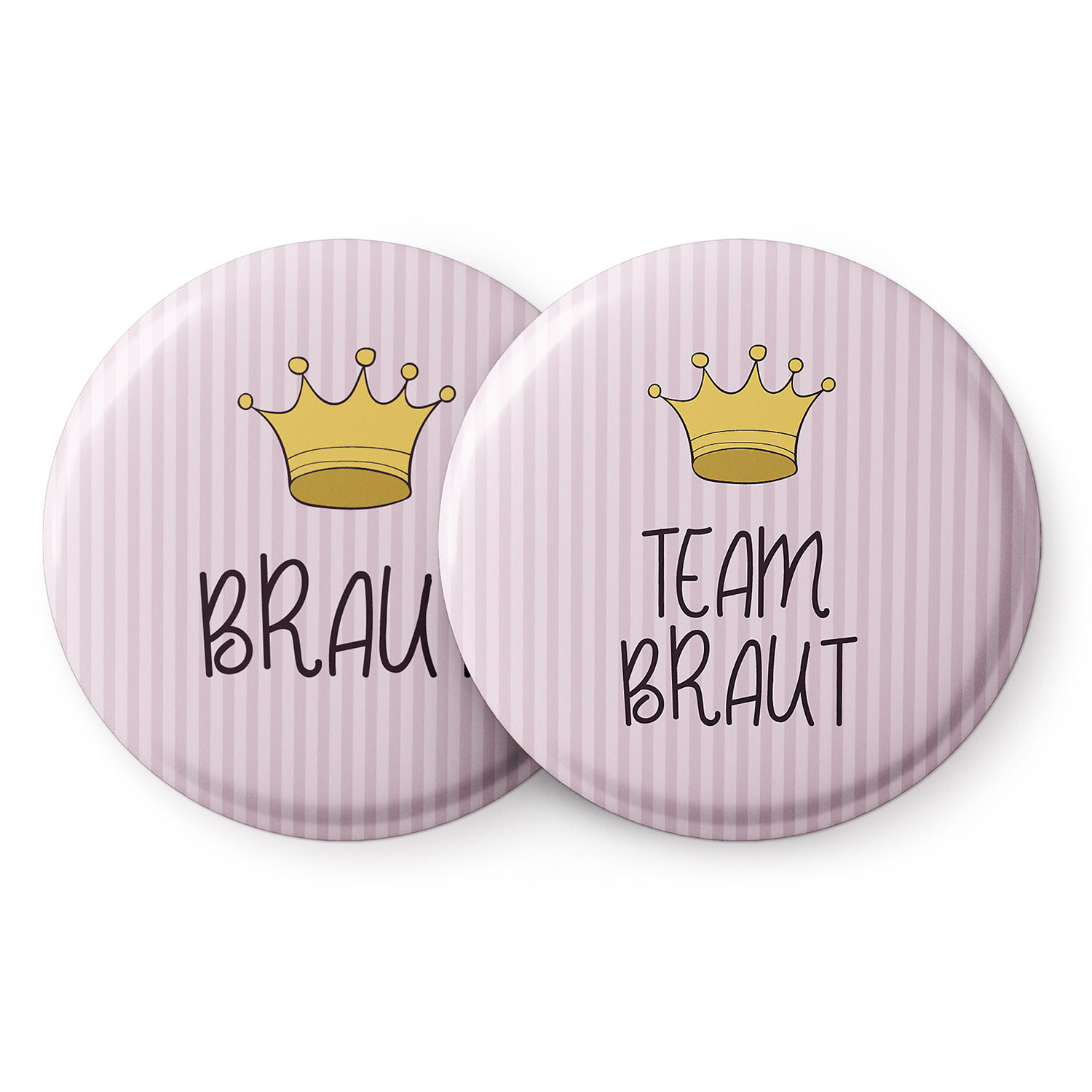 Badges Crown Hen Party 12 Buttons 5.6 cm Extra Large Hen Do Gift 