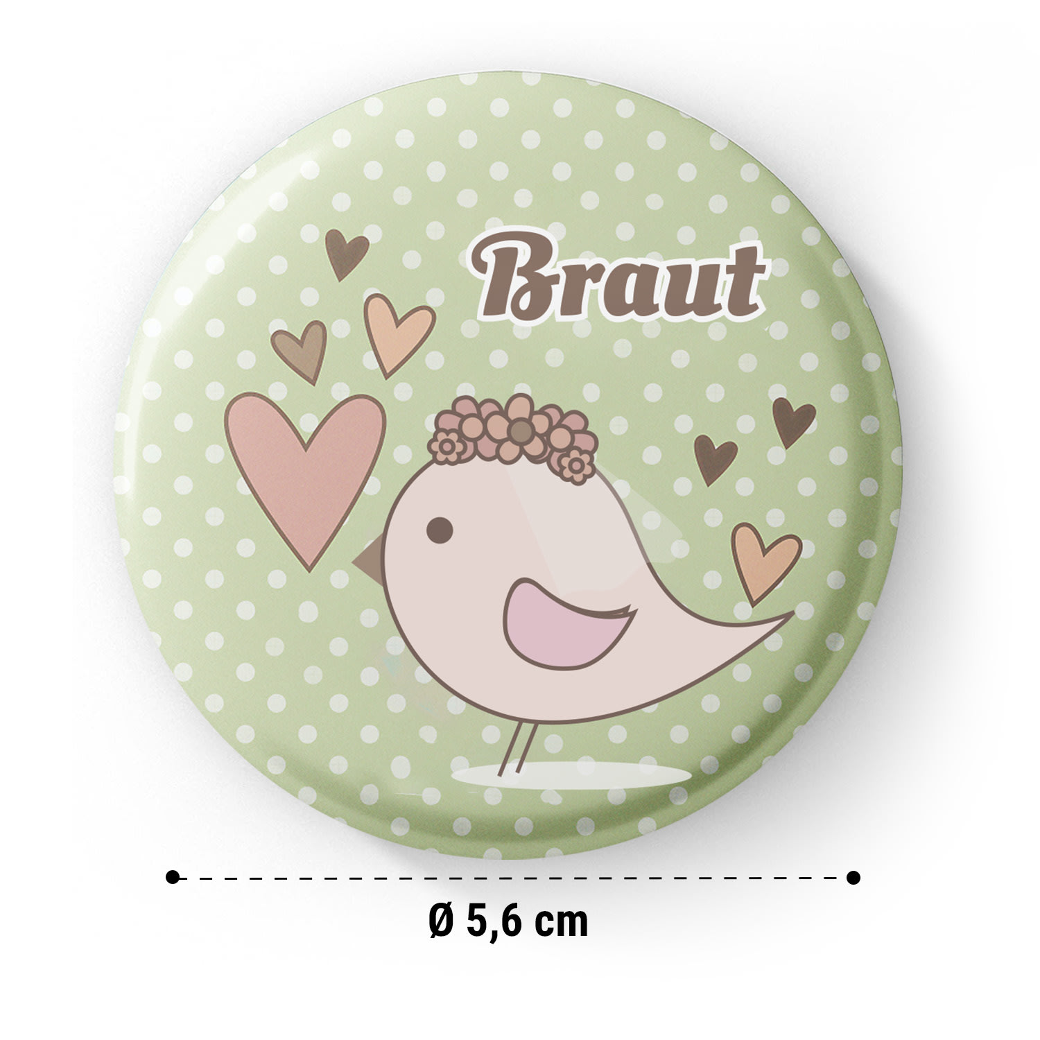 Boutons Vogel I JGA 20 boutons extra grands 5,6 cm cadeau JGA 