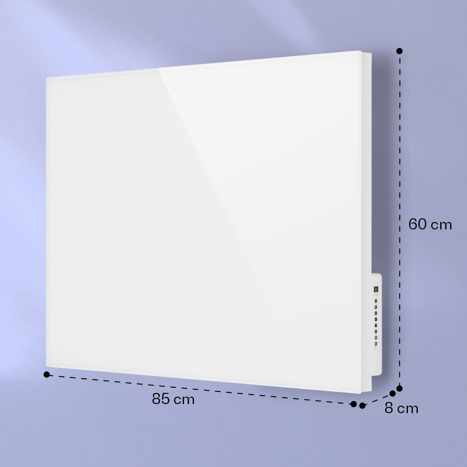 Mojave 750 pametni grijač 2 u 1 infracrveni konvektor 85x60cm 750W RGB rasvjeta 750 W (60 x 85 cm) | Bijela