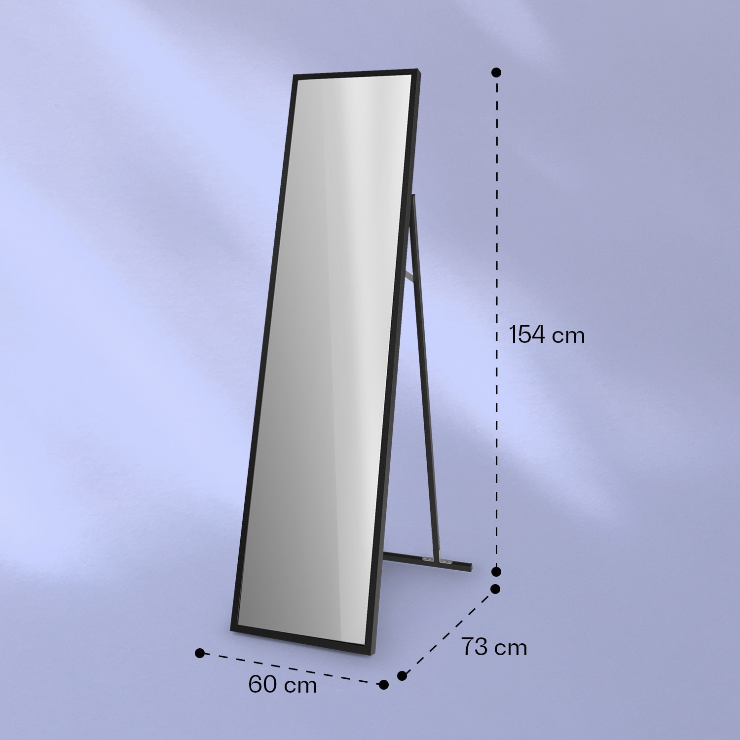 La Palma 900 Calentador infrarrojo inteligente con base de espejo 40 x 160 cm 900 W 40 x 160 cm | 900 W | Negro