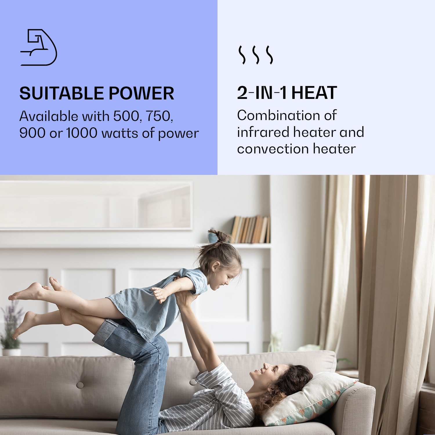 La Palma Smart 900 Aquecedor de infravermelhos 40x160cm 900W bespelho pé de suporte 40 x 160 cm | 900 W | Branco