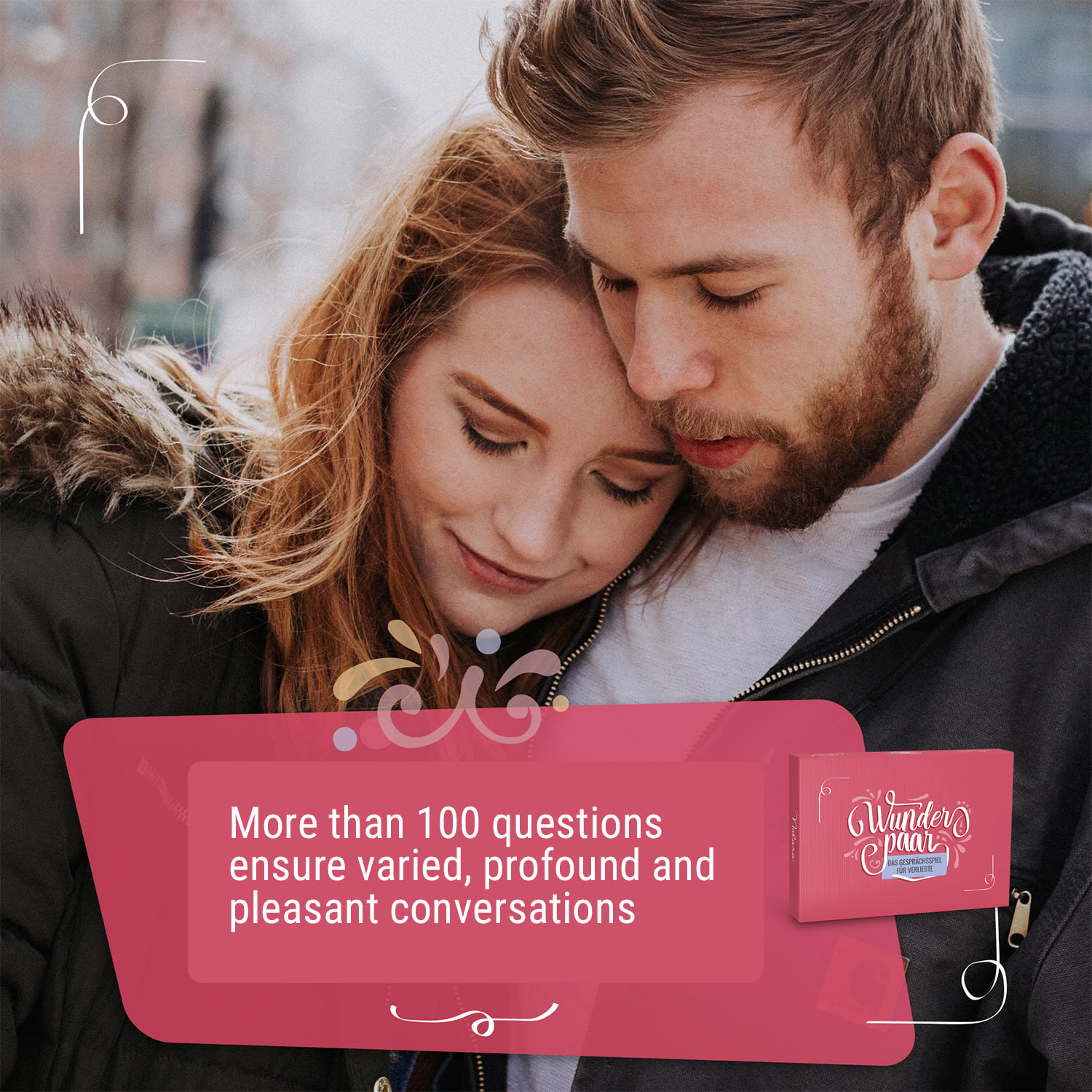 Wunderpaar Verliebte/Cudownie zakochana para, gra karciana z pytaniami dla par, 110 kart, wiek: 14+, język niemiecki 