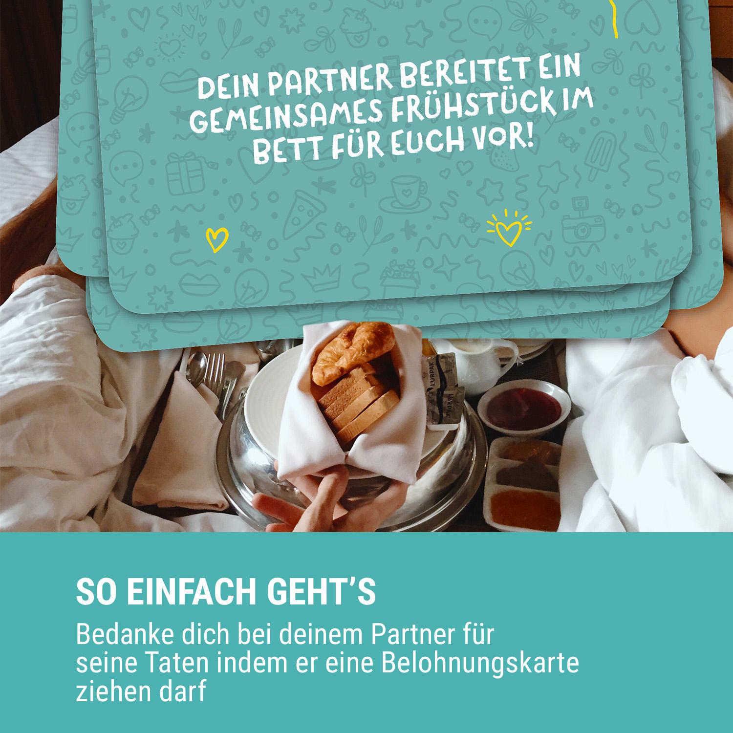 Belohnungskarten Paarspiel 55 Botschaften Spieler: 2 Alter: ab 16 