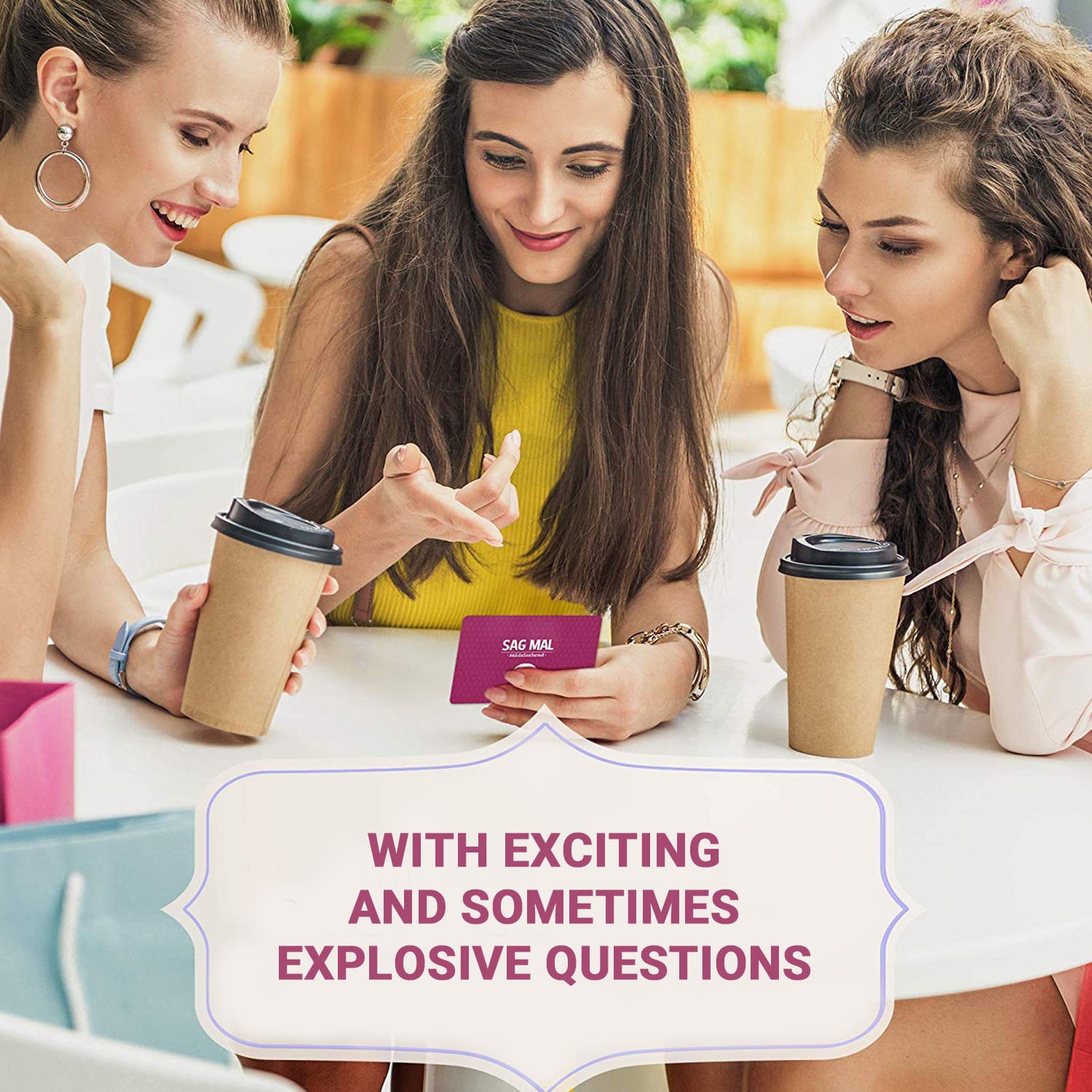 Sag mal... Mädelsabend Poznávací hra 100+ otázek Počet hráčů: 1+ Věk: Dospělí 