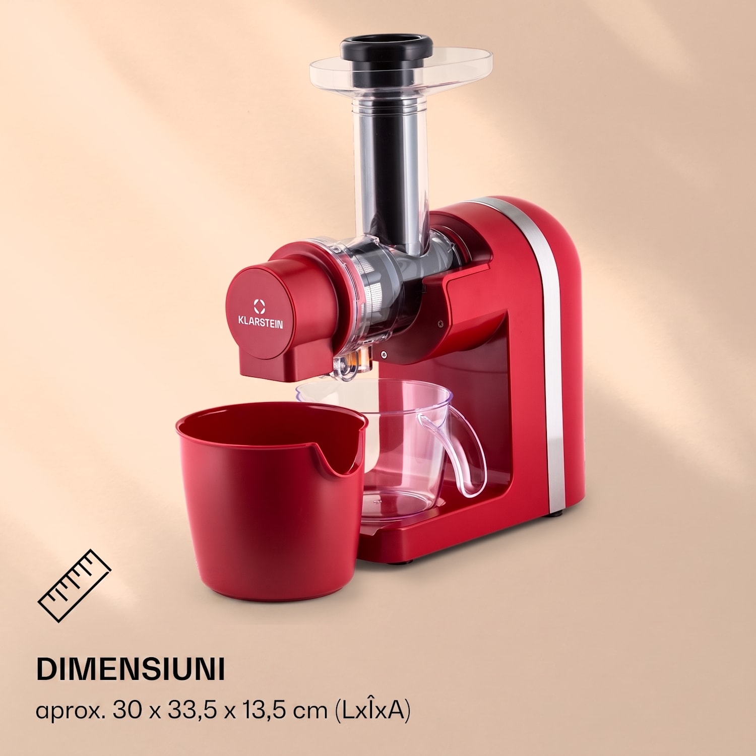 Bella Elegance, storcător de fructe, 200 W, 400 ml, fără BPA Roșu