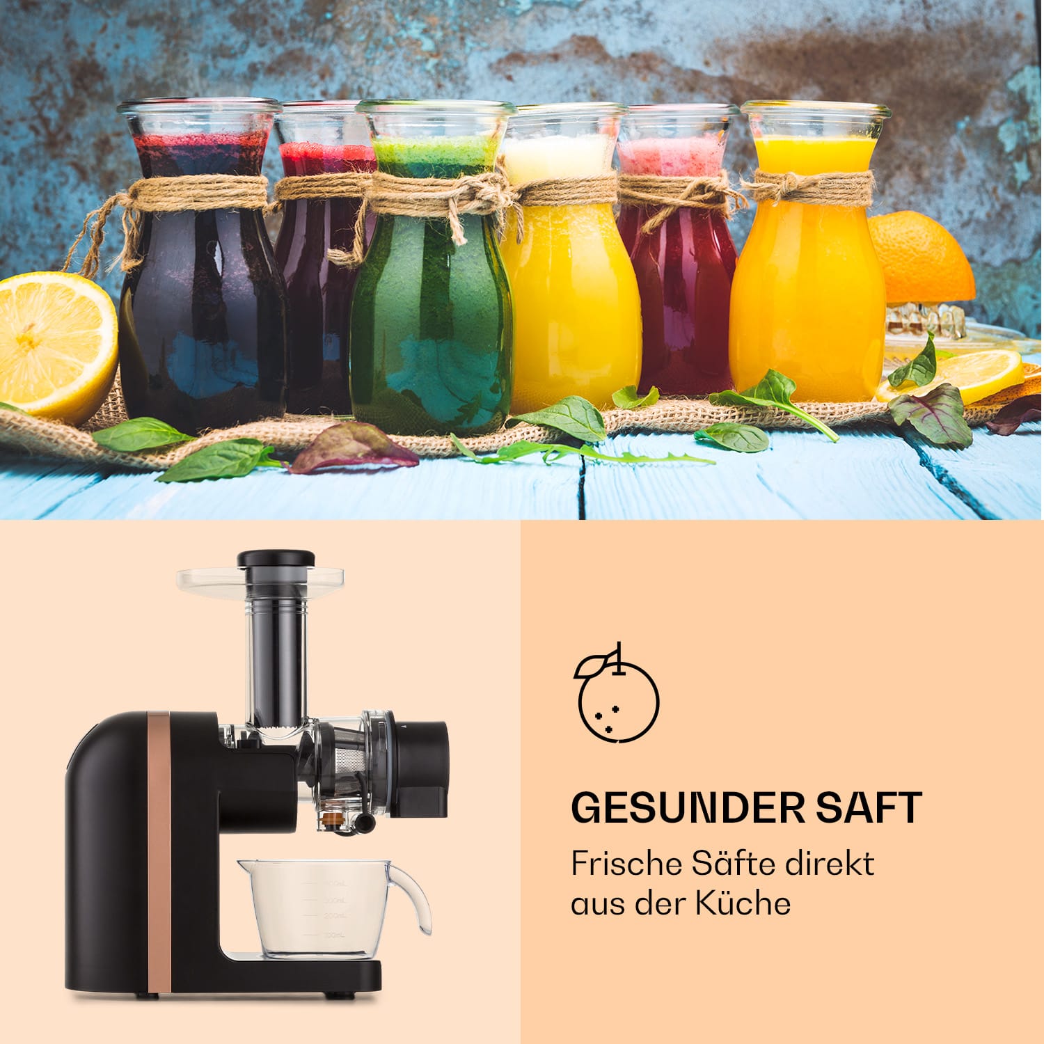 Bella Elegance Saftpresse 200 W 400 ml BPA-frei Schwarz