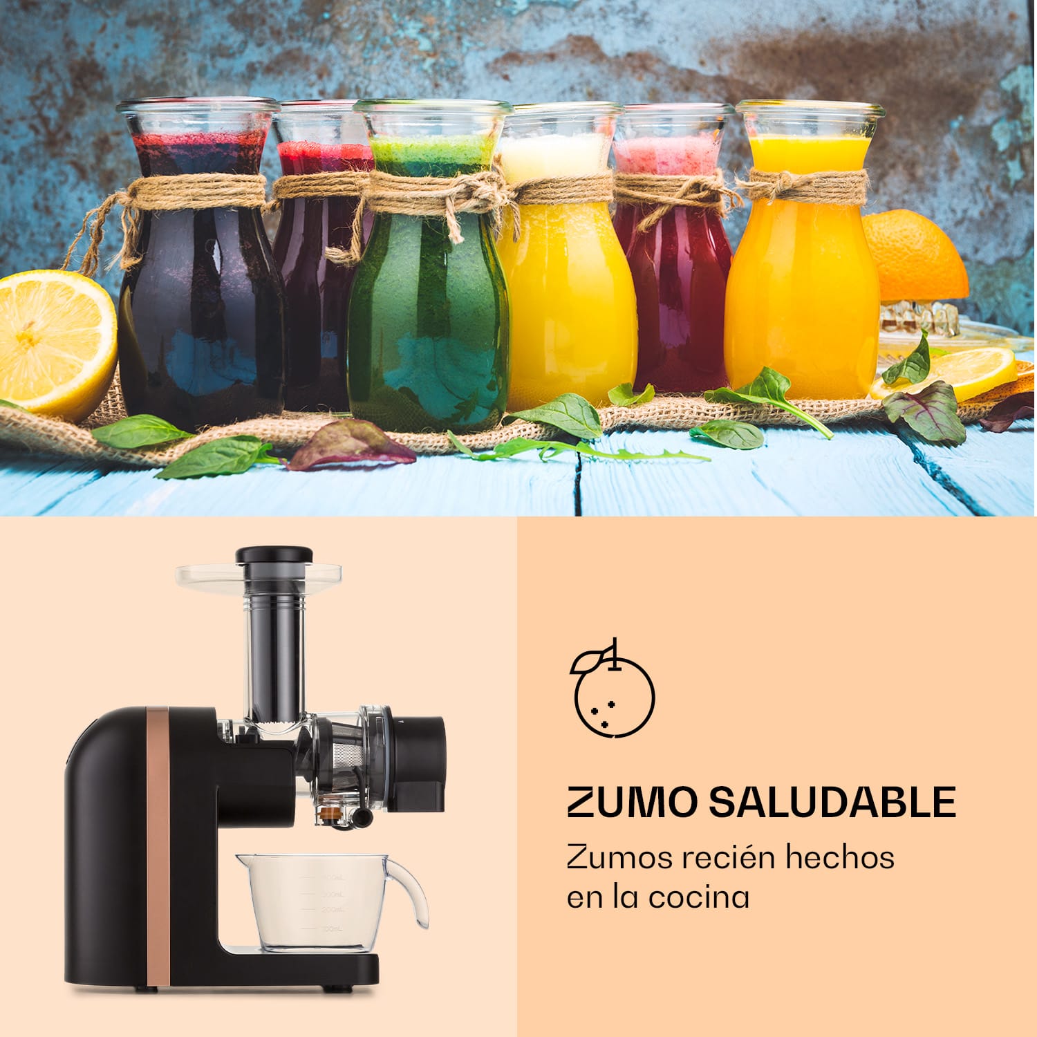 Exprimidor Bella Elegance 200 W 400 ml sin BPA Negro