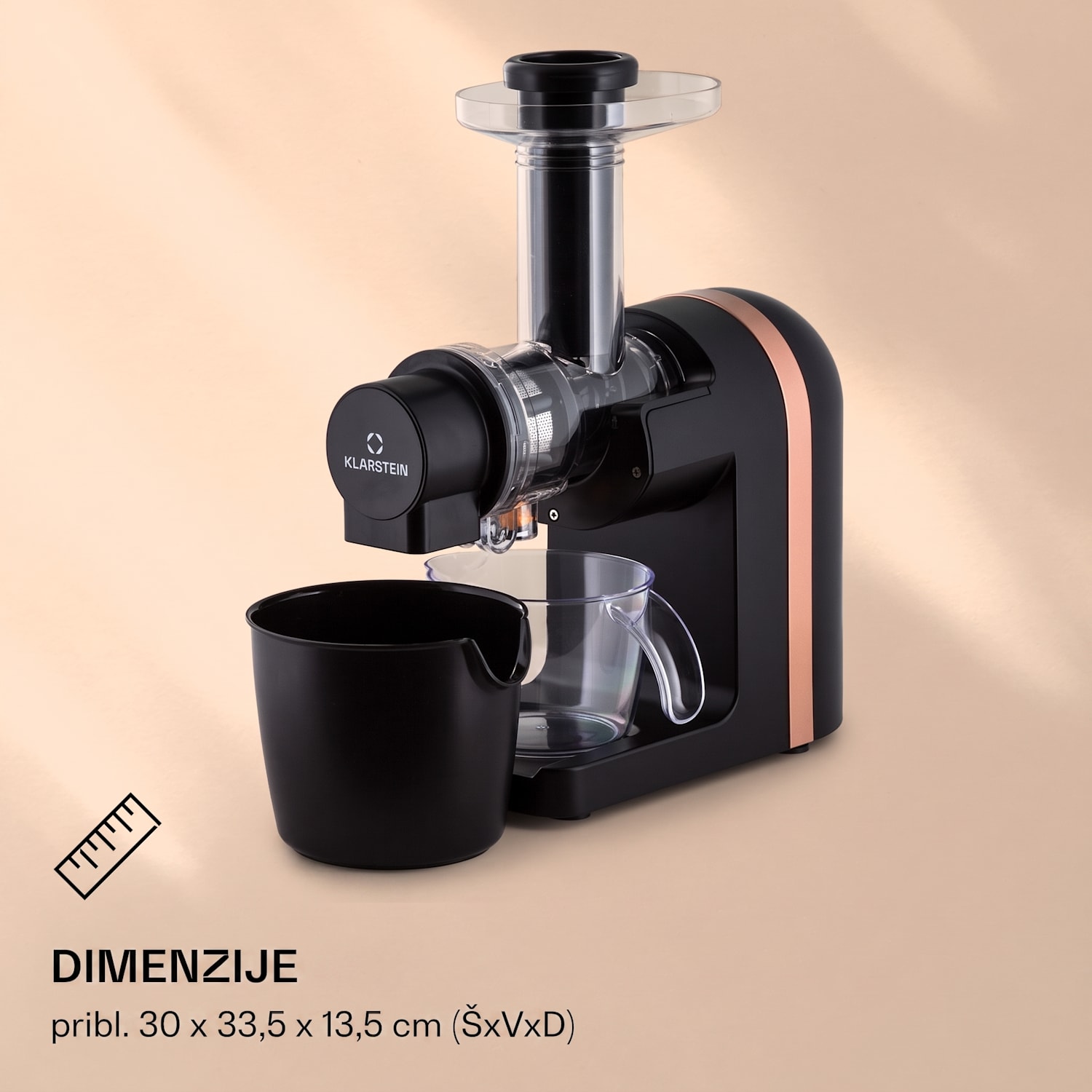 Bella Elegance, sokovnik, 200 W, 400 ml, bez BPA Crna