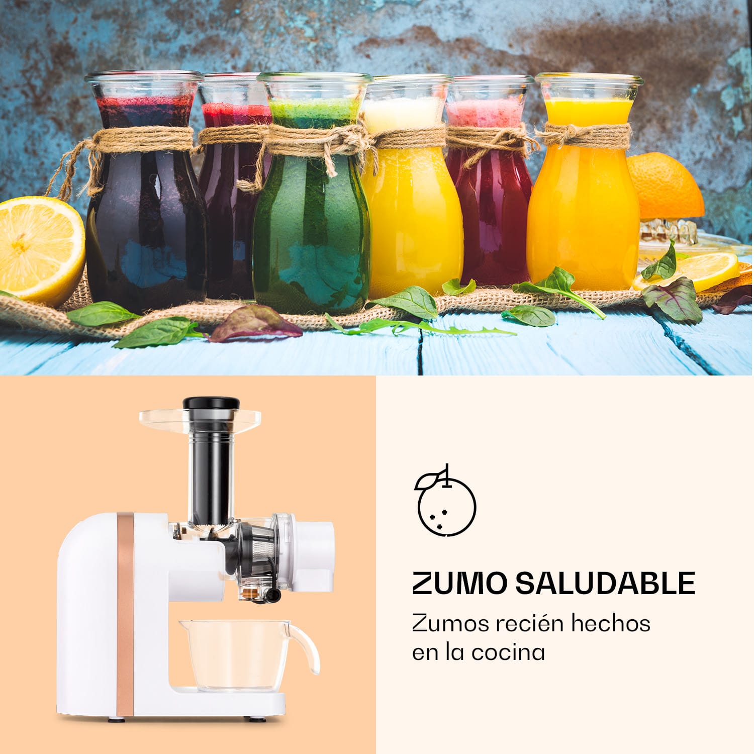 Exprimidor Bella Elegance 200 W 400 ml sin BPA Blanco