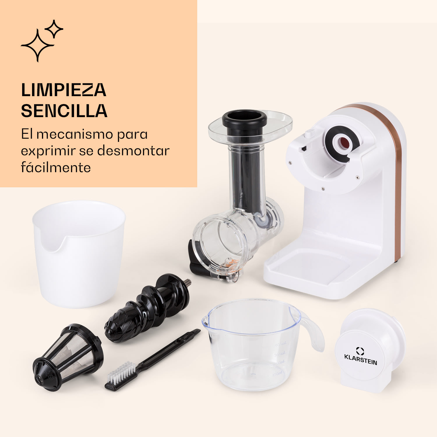 Exprimidor Bella Elegance 200 W 400 ml sin BPA Blanco