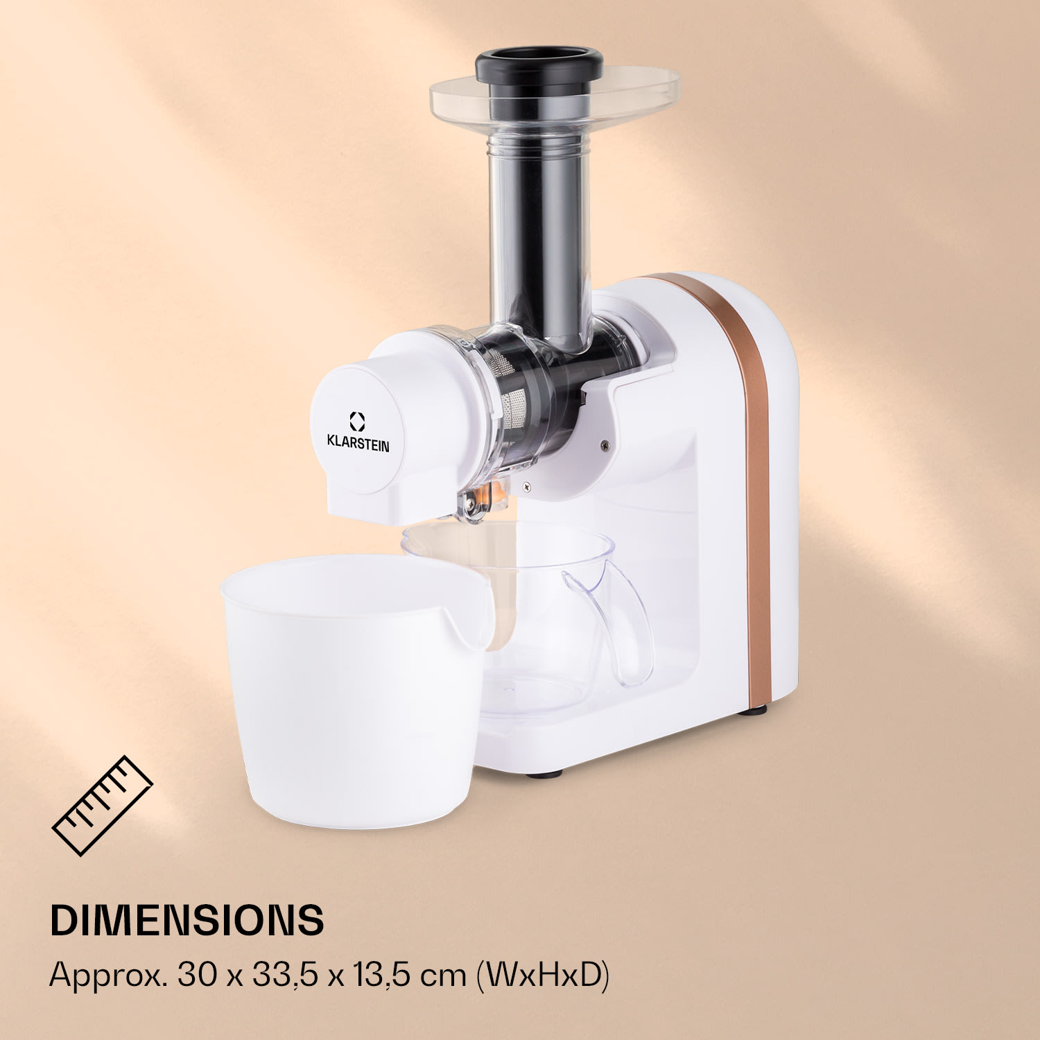 Bella Elegance, gyümölcscentrifuga, 200 W, 400 ml, BPA mentes Fehér