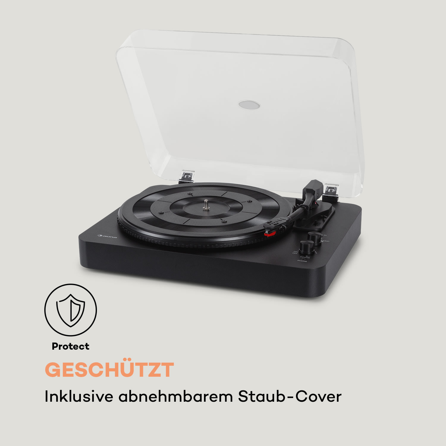 TT-Play SE Plattenspieler Staubschutz Bluetooth 33/45/78 U/min Pitch