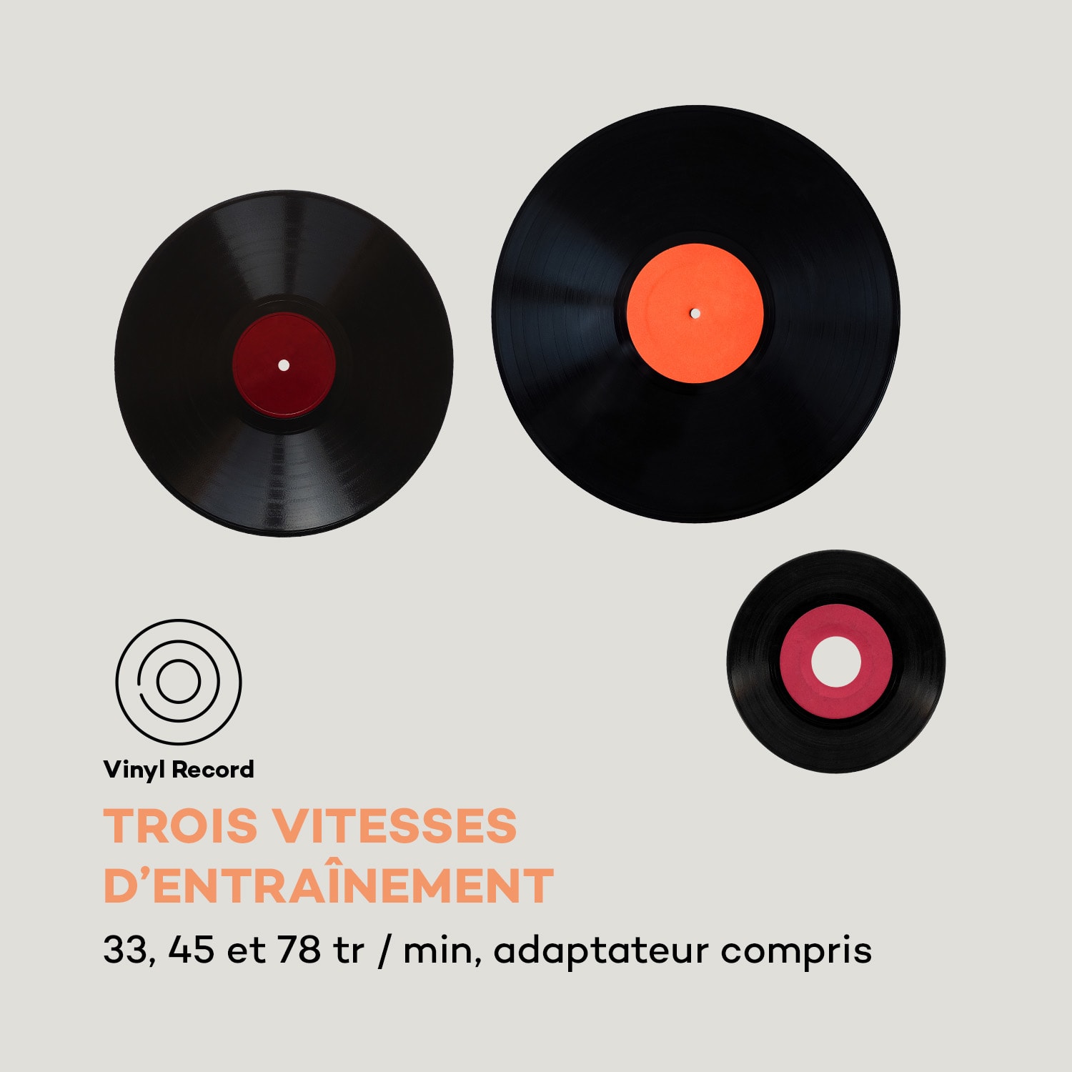 TT-Play SE Platine vinyle Protection anti-poussière Bluetooth 33/45/78 tr/min Pitch