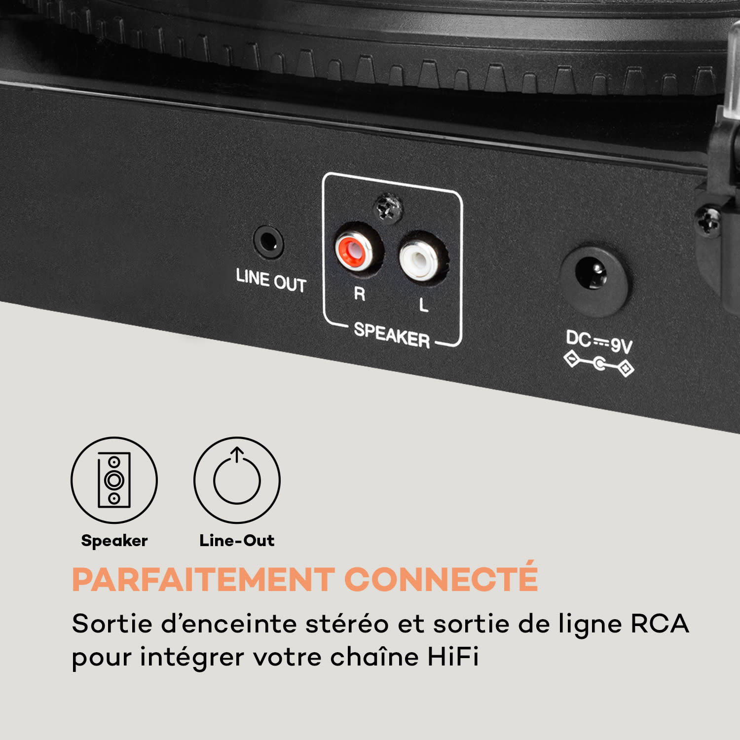 TT-Play SE Platine vinyle Protection anti-poussière Bluetooth 33/45/78 tr/min Pitch