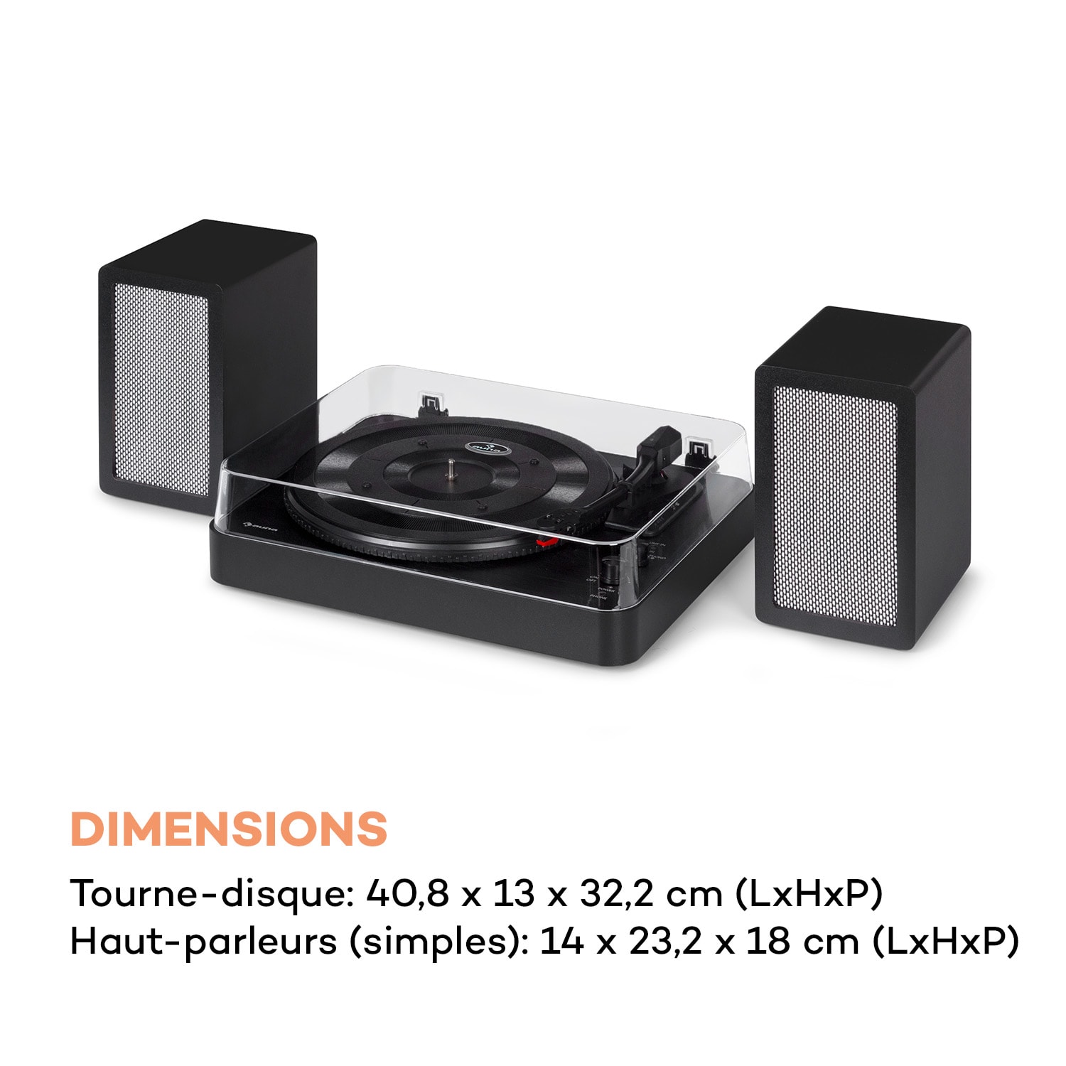 TT-Play SE Platine vinyle Protection anti-poussière Bluetooth 33/45/78 tr/min Pitch