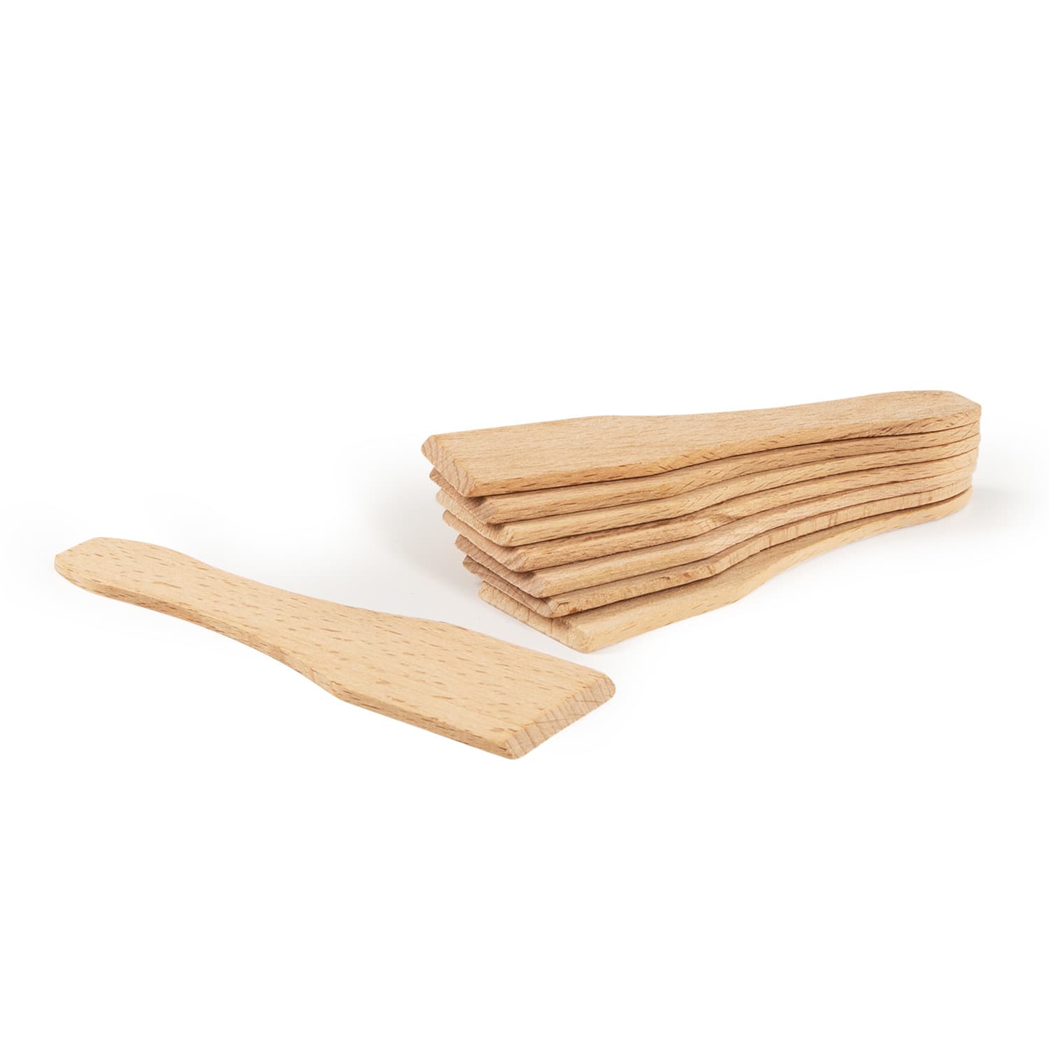 Raclette spatulák, fából készült spatulák, esztergályozók, raclette serpenyők tartozékai, 8 darab 