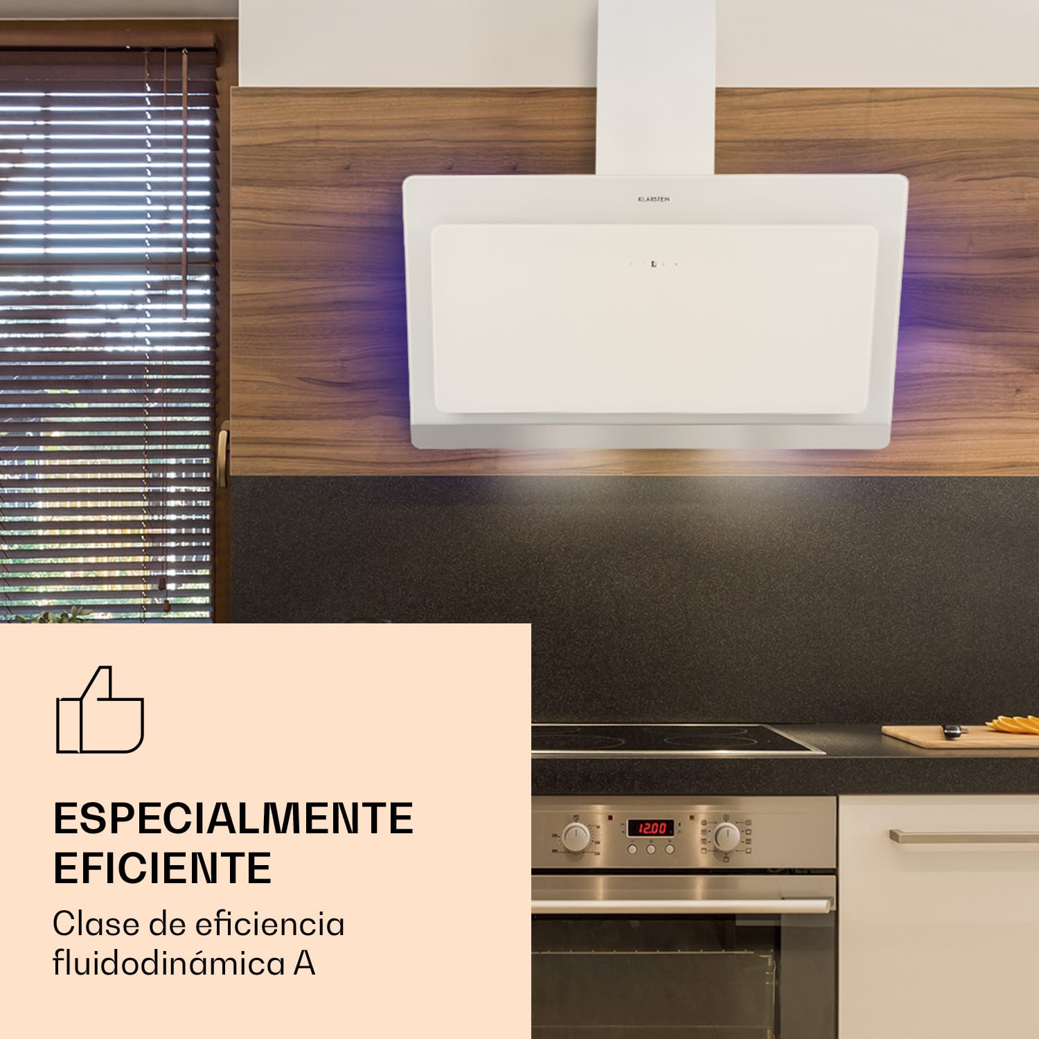 Campana extractora Aurora Eco 90 550 m³/h 90cm sin cabeza Luz ambiental CEE A+ 90 cm | No | Blanco
