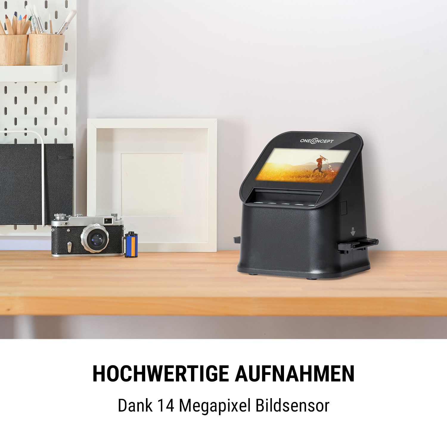 ION Pics 3 Dia-Film-Foto-Scanner 14 MP Sensor 4,3" LC-Display 128 MB Hintergrundbeleuchtung: 3 weiße LED