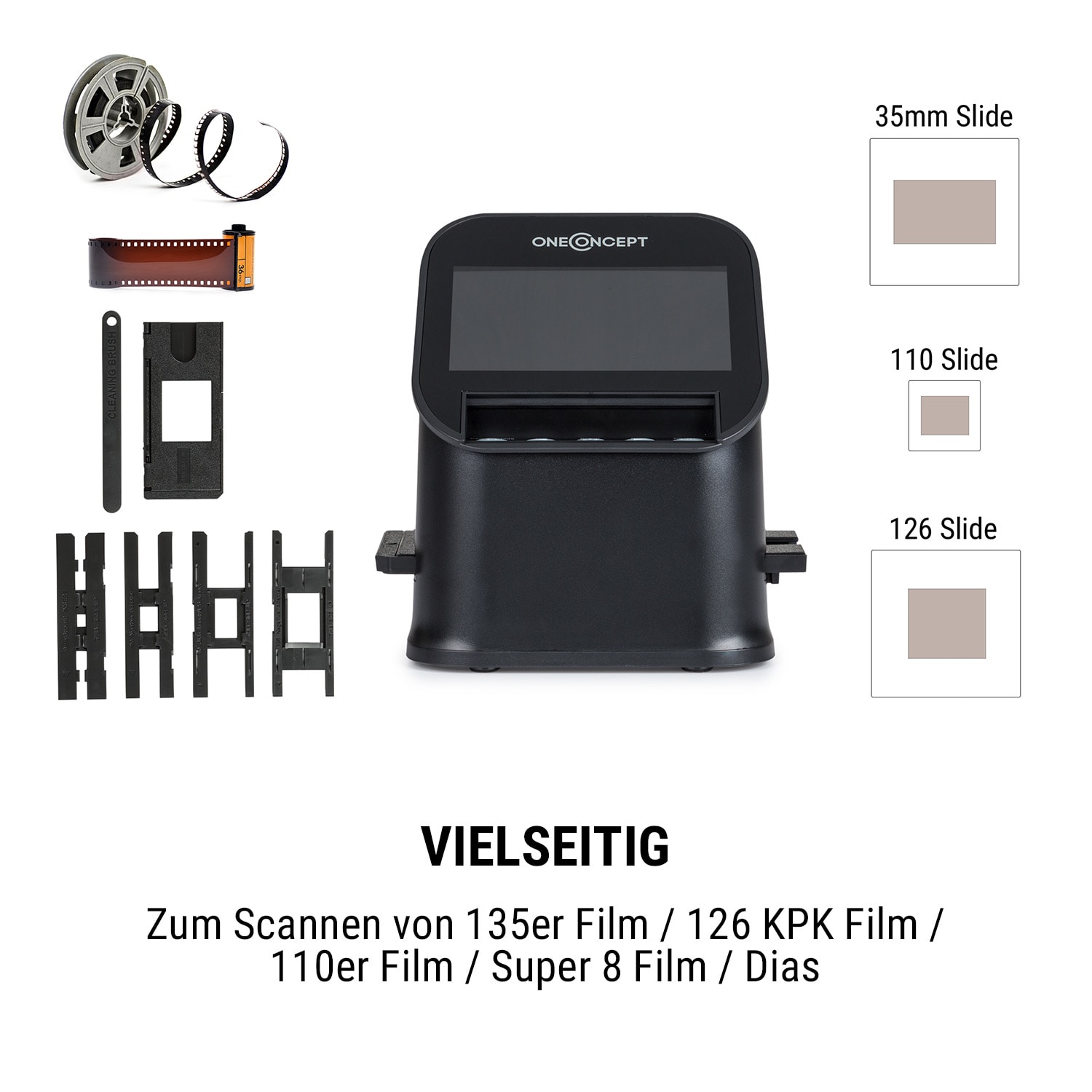 ION Pics 3 Dia-Film-Foto-Scanner 14 MP Sensor 4,3" LC-Display 128 MB 