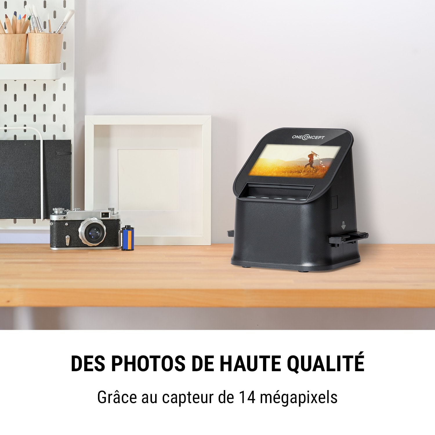 ION Pics 3 Scanner de photos films et diapositives Capteur 14 MP Écran LCD 4,3" Mémoire 128 Mo Rétroéclairage: 3 LED blanc