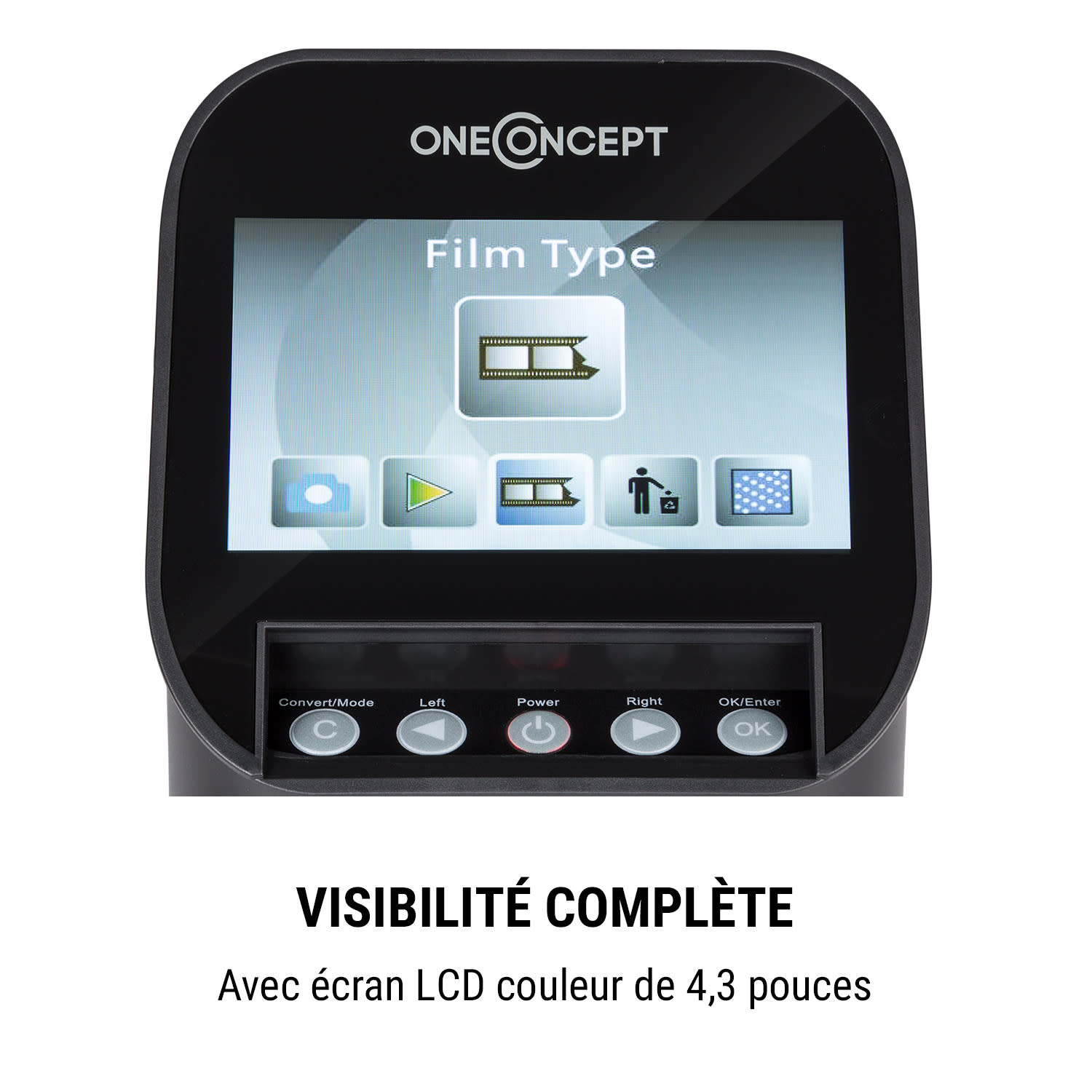 ION Pics 3 Scanner de photos films et diapositives Capteur 14 MP Écran LCD 4,3" Mémoire 128 Mo Rétroéclairage: 3 LED blanc