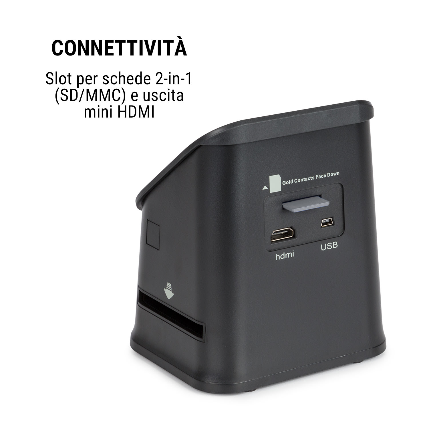 ION Pics 3 - Scanner fotografico per pellicole e diapositive, sensore da 14 MP, display LC da 4,3", memoria da 128 MB Retroilluminazione: 3 LED bianco