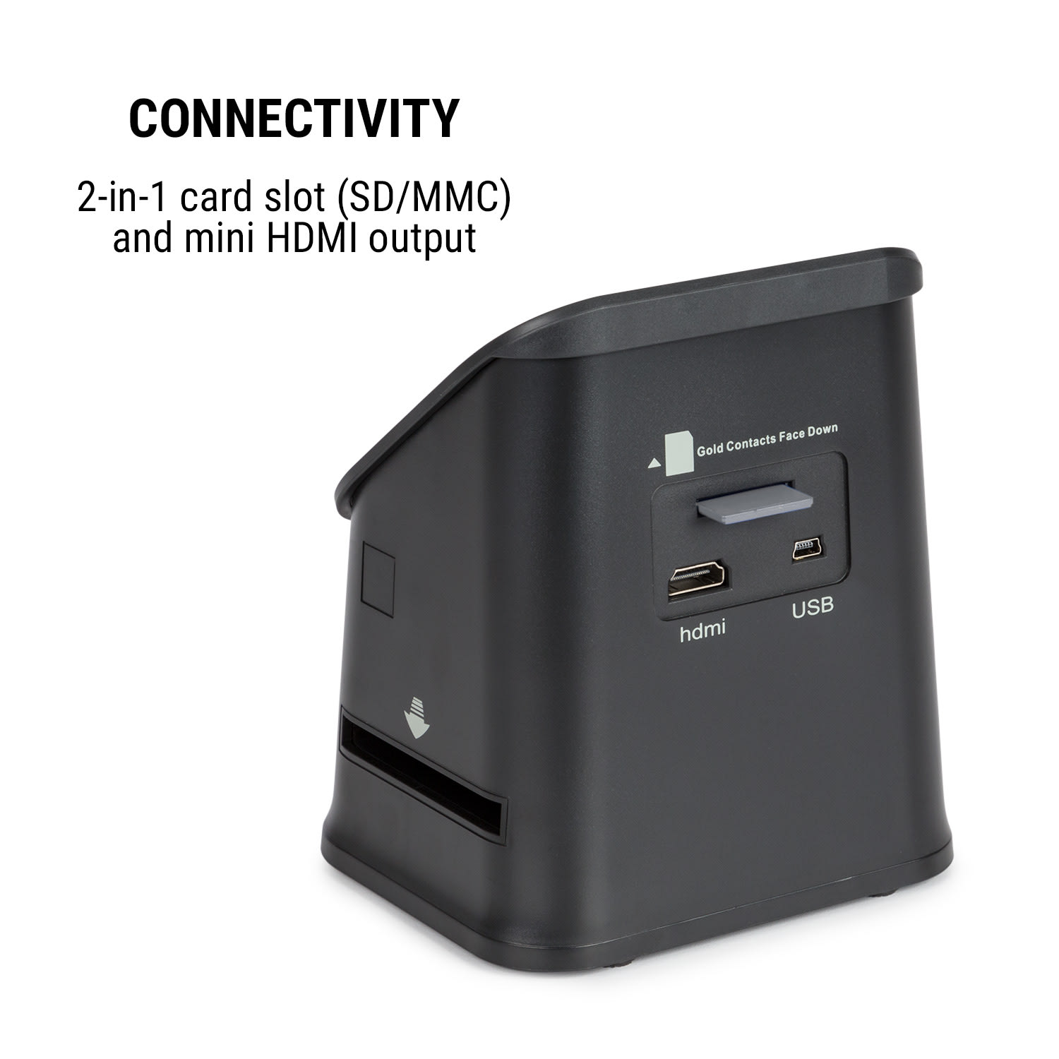 ION Pics 3 фото скенер за слайдове 14 MP сензор 4.3" LCD дисплей 128 MB памет Подсветка: 3 бял светодиод