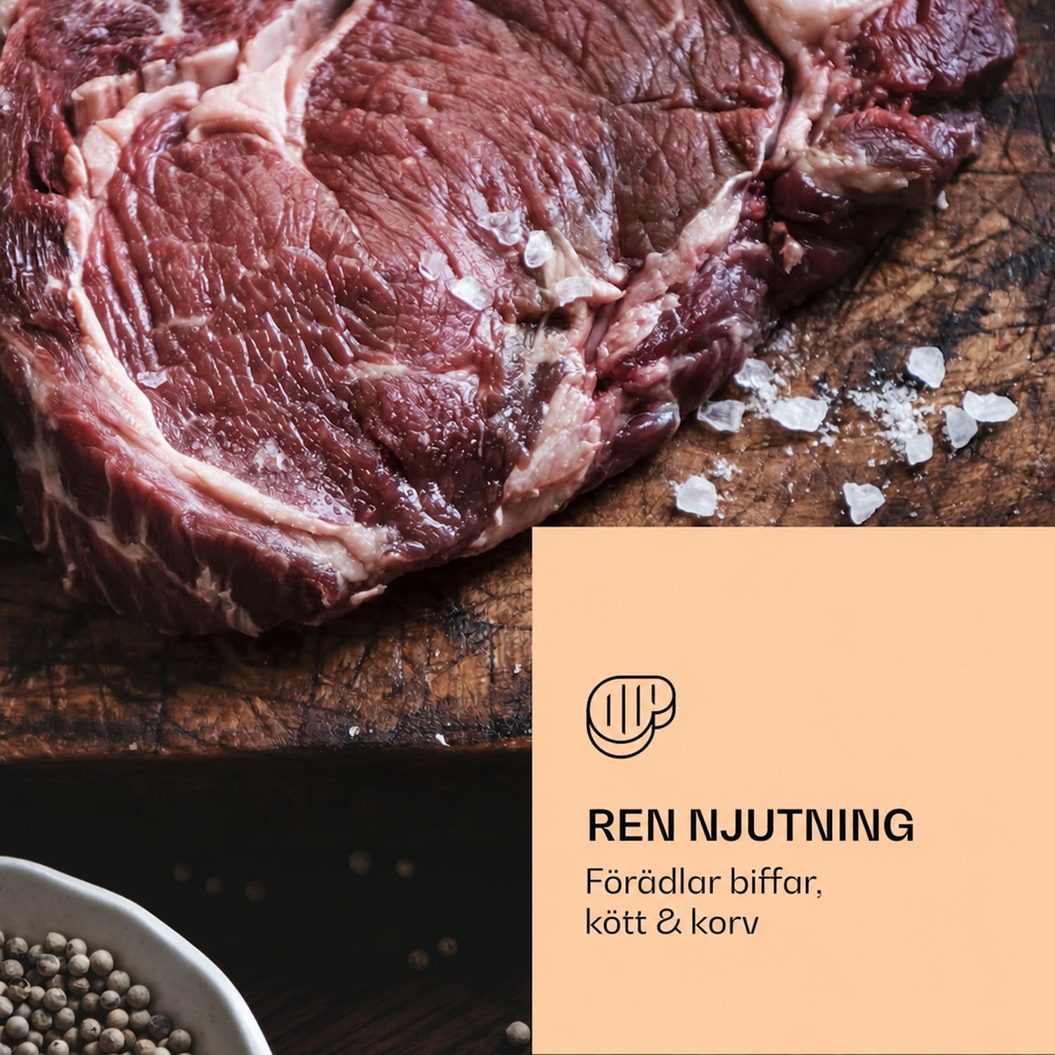 Steakhouse Pro 233 köttmognadsskåp 1 zon 233 L 1-25°C Touch Panorama Silver Metallic