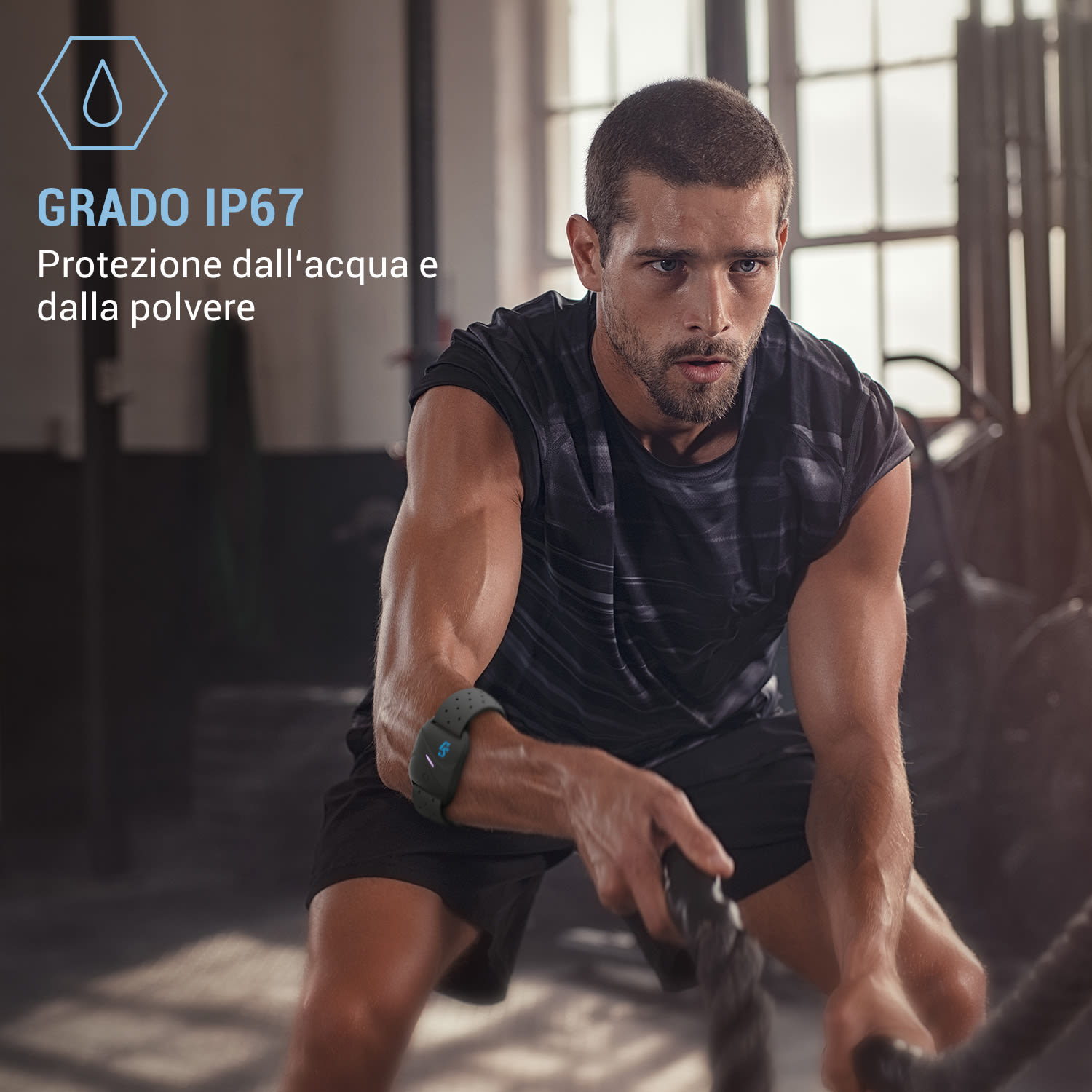 Puls2 BT - Bracciale cardiofrequenzimetro, BLE e ANT+, batteria: 16 h, 5 aree di allenamento per la frequenza cardiaca, IP67 