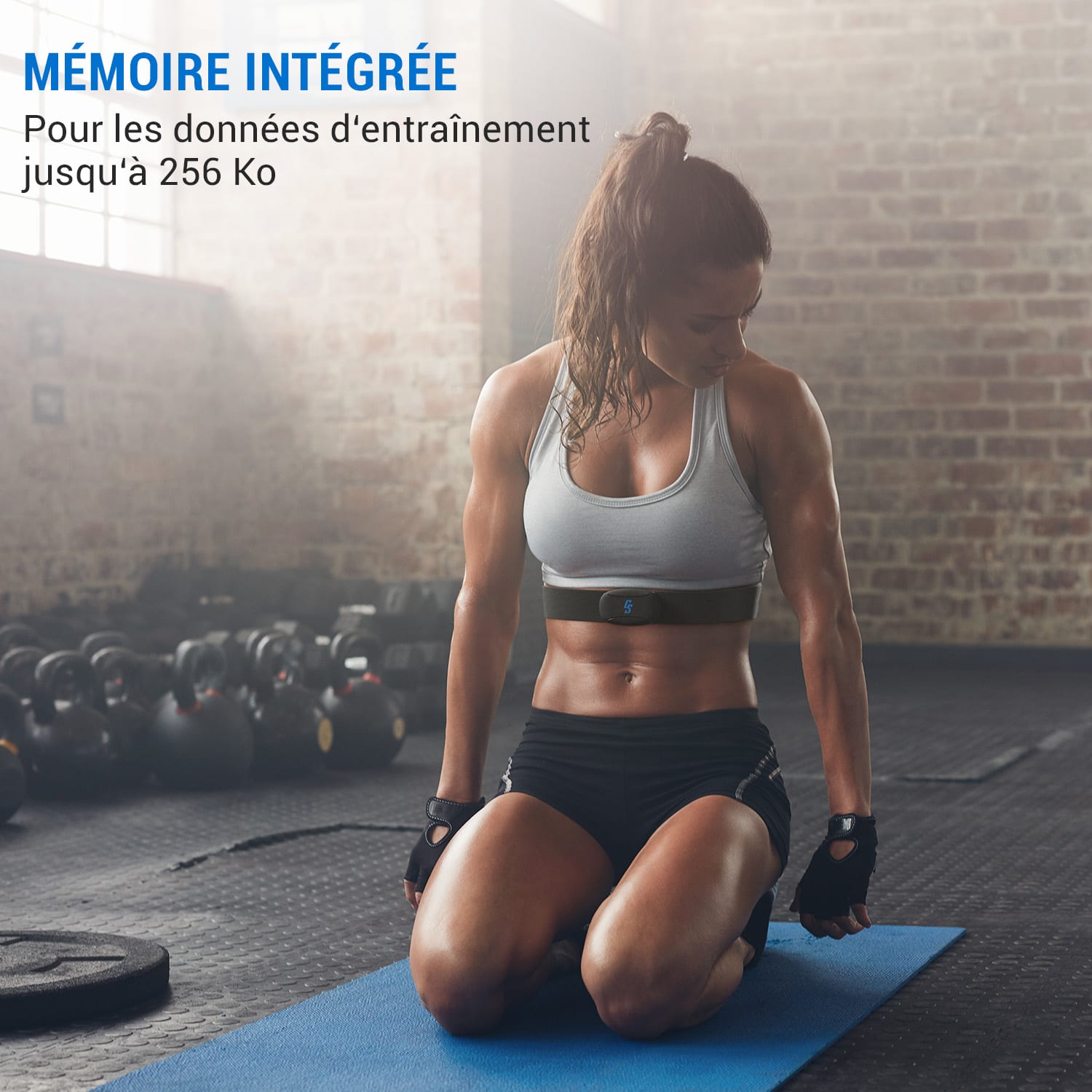 Puls3 BT Ceinture pectorale de fréquence cardiaque BLE 4.0 / ANT+ / 5,3 KHz IP67 