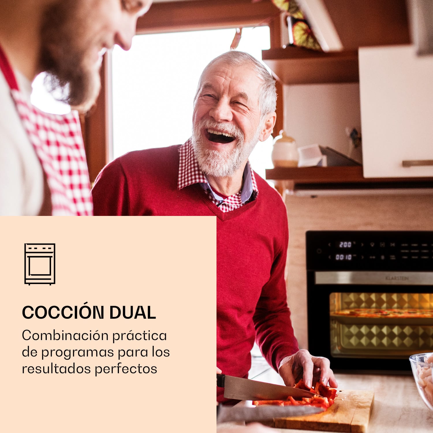 Vigor Air Hot Air Fryer 1800 W 30 litros 18 programas de calor superior e inferior 