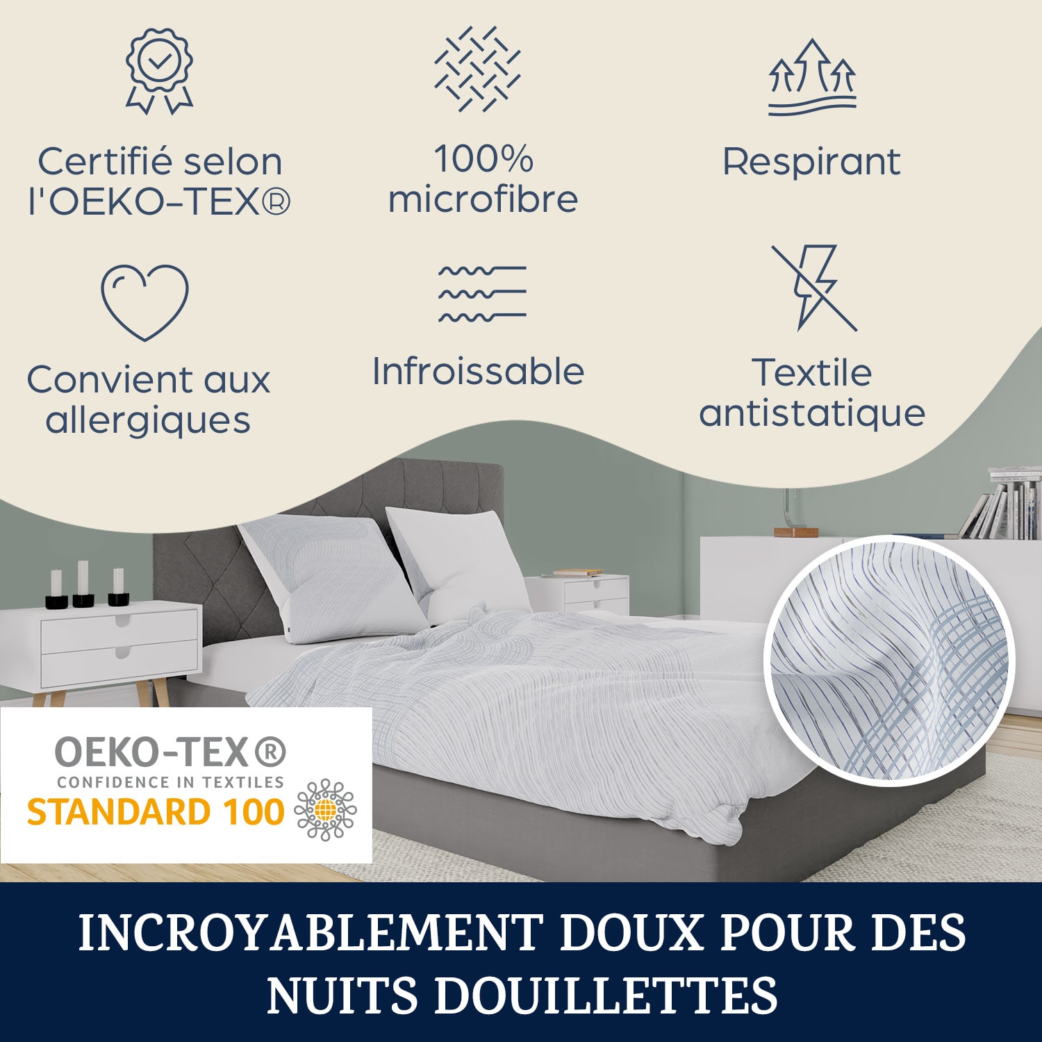 Soft Wonder-Edition beddengoed 135x200 cm microvezel 