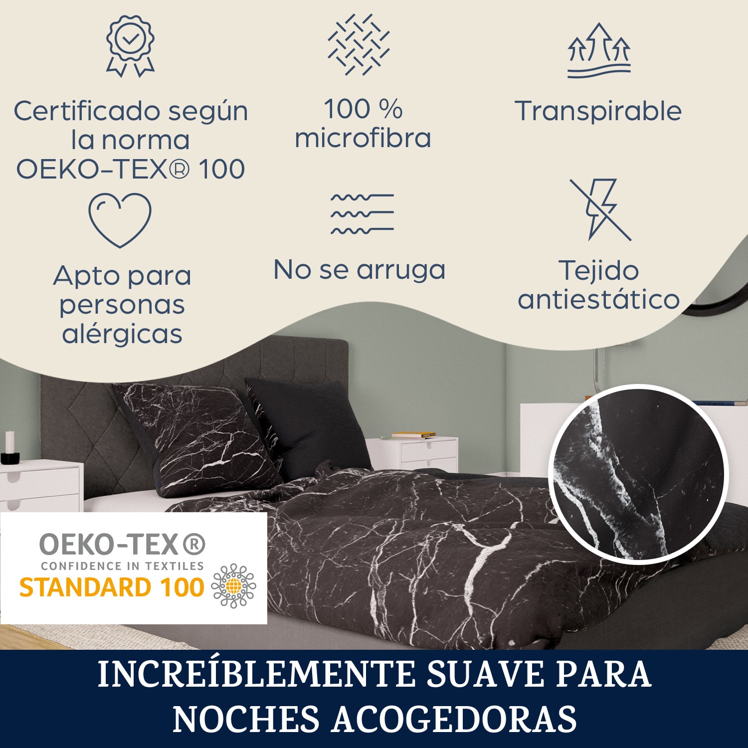 Soft Wonder-Edition Ropa de cama 140x200 cm Microfibra Multi