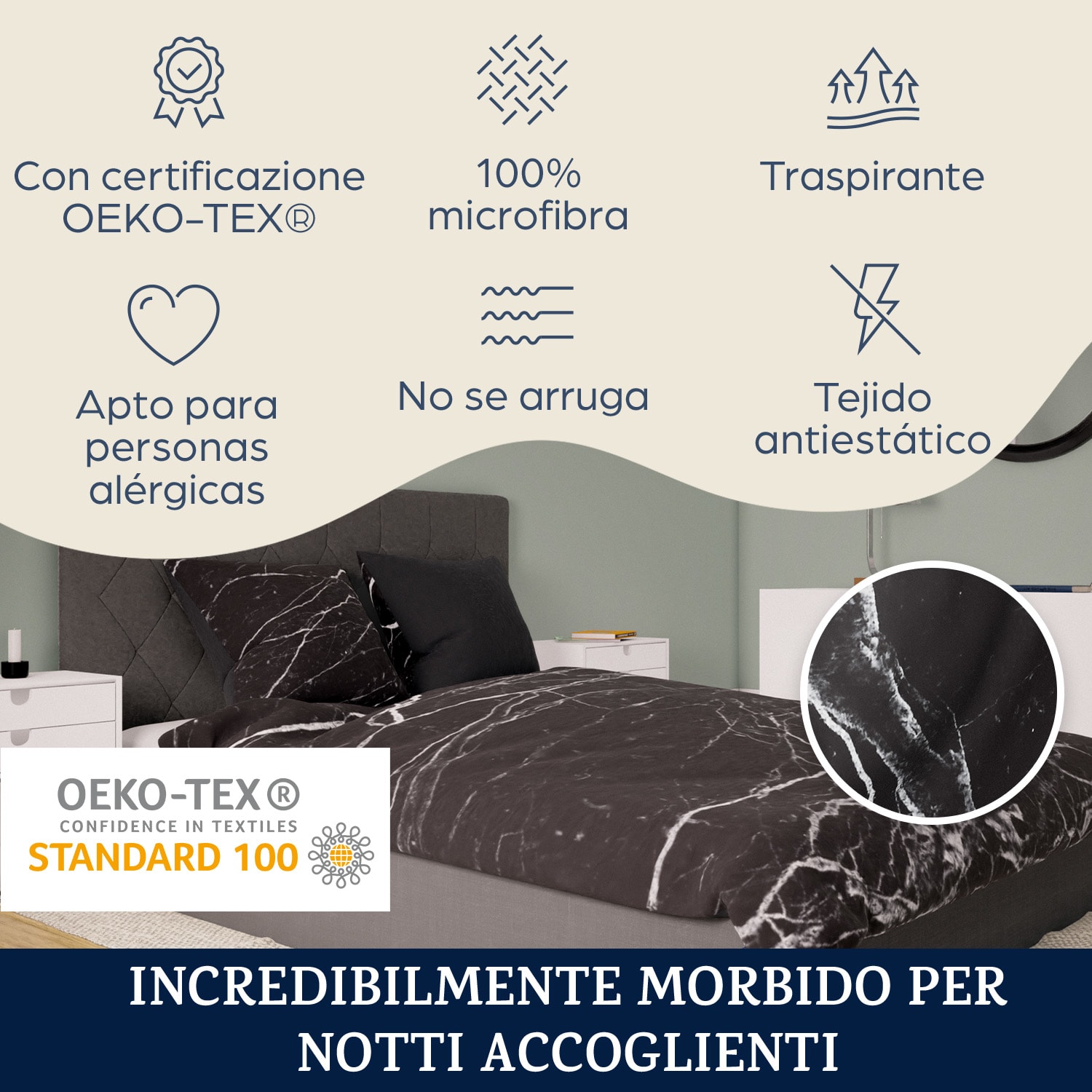 Soft Wonder-Edition - Biancheria da letto, 200 x 200 cm, microfibra Multi