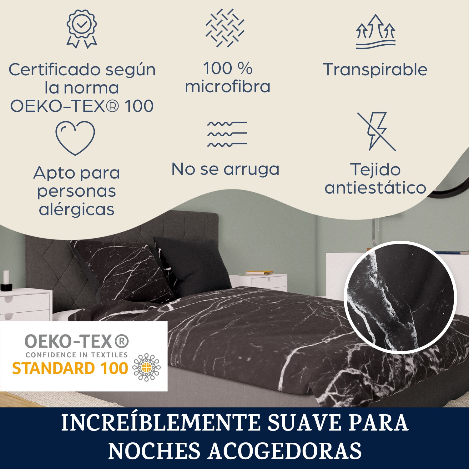 Soft Wonder-Edition Ropa de cama 240x220 cm Microfibra Multi