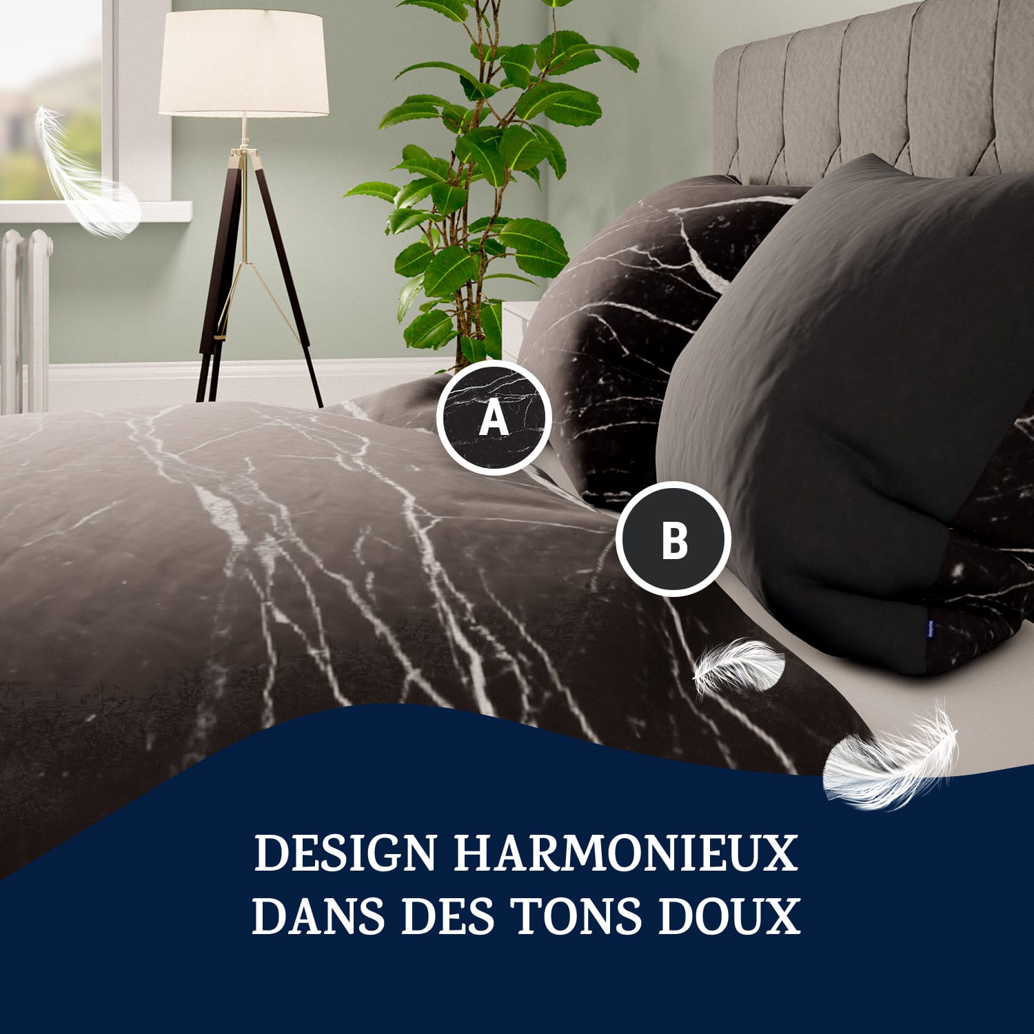 Soft Wonder Edition Parure de lit 240 x 220 cm microfibre Multi