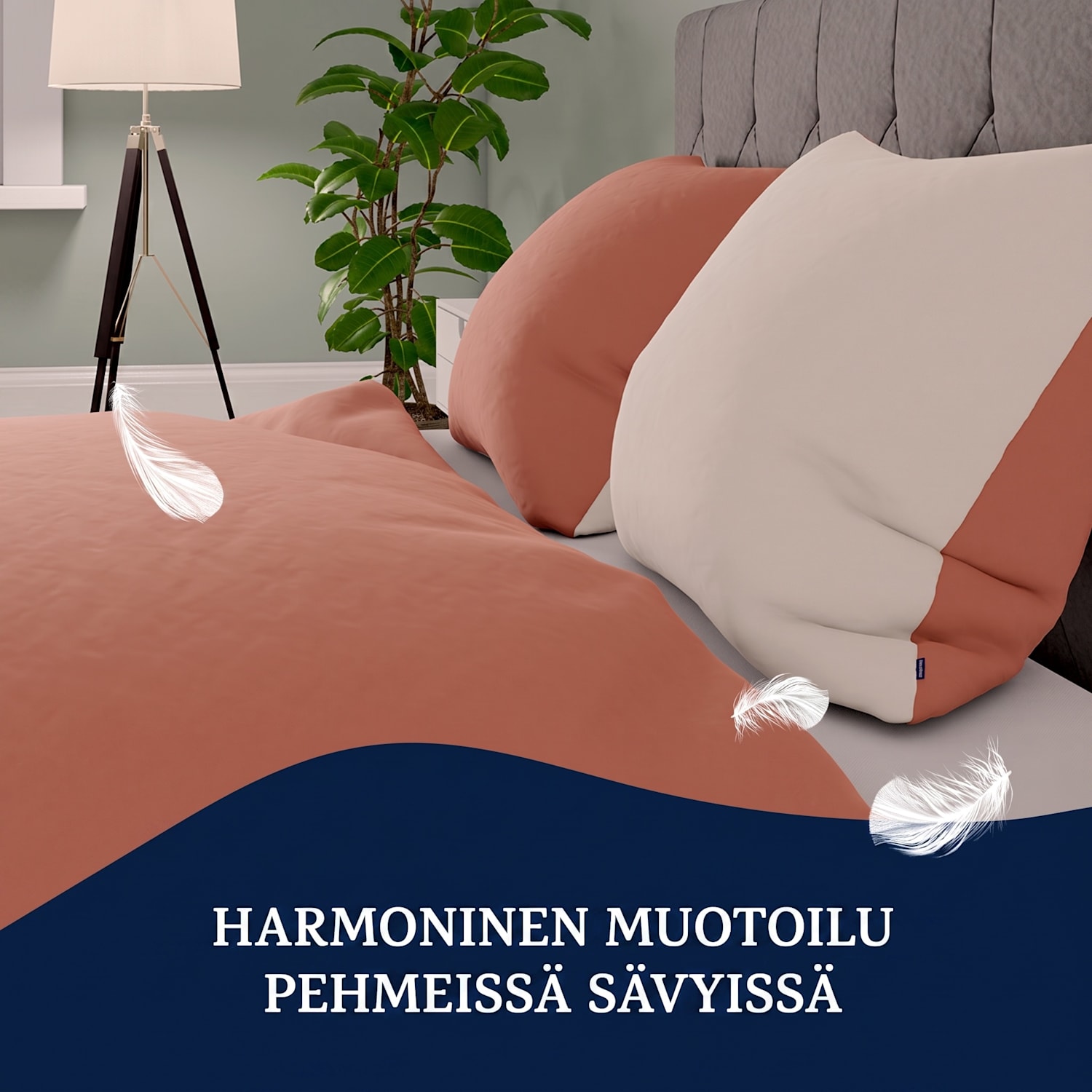 Soft Wonder Edition vuodevaatteet 200 x 200 cm mikrokuitu Poltettu Oranssi