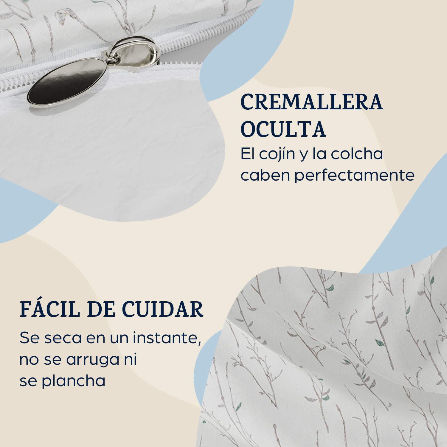 Soft Wonder-Edition Ropa de cama 240x220 cm Microfibra Floral