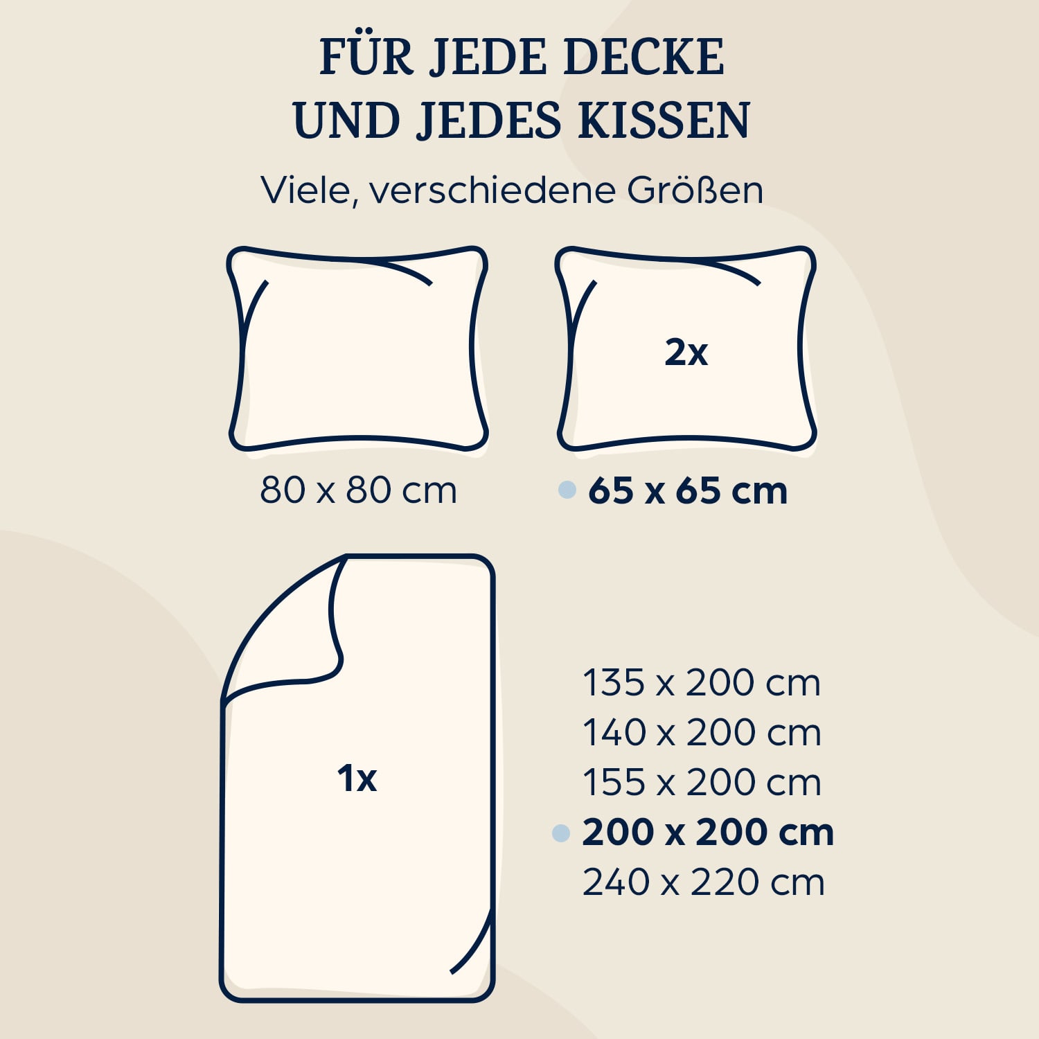 Soft Wonder-Edition Bettwäsche 200x200 cm Mikrofaser Sand