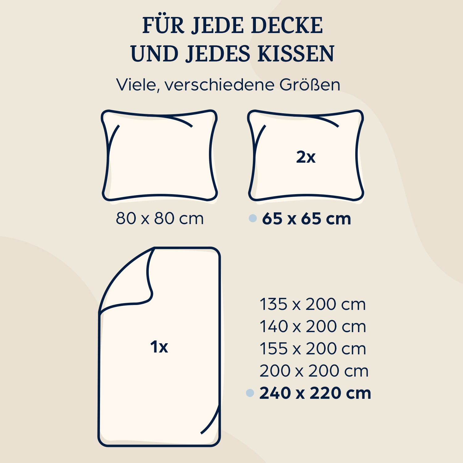 Soft Wonder-Edition - Biancheria da letto, 240 x 220 cm, microfibra Sabbia