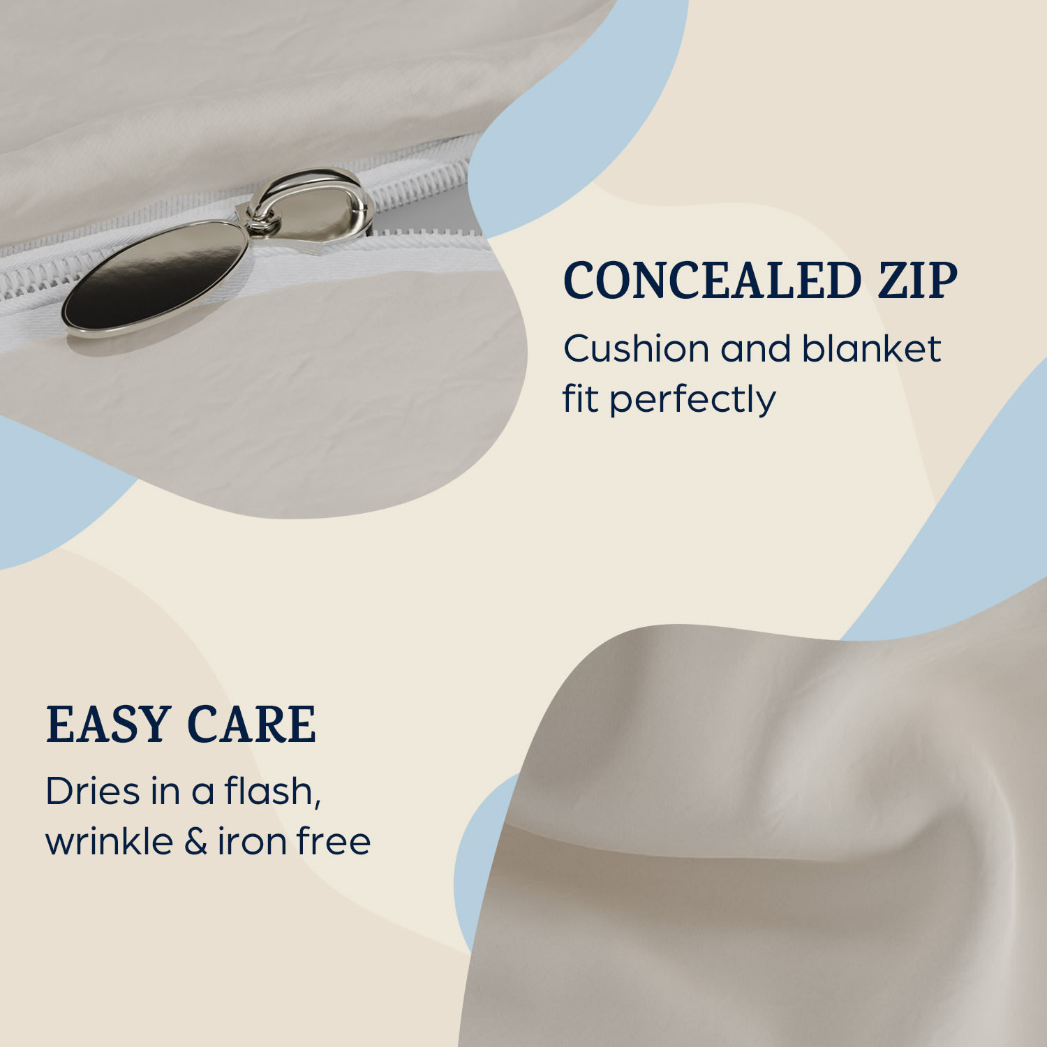 Soft Wonder Edition, posteljnina, 240 x 220 cm, mikrovlakna Pesek